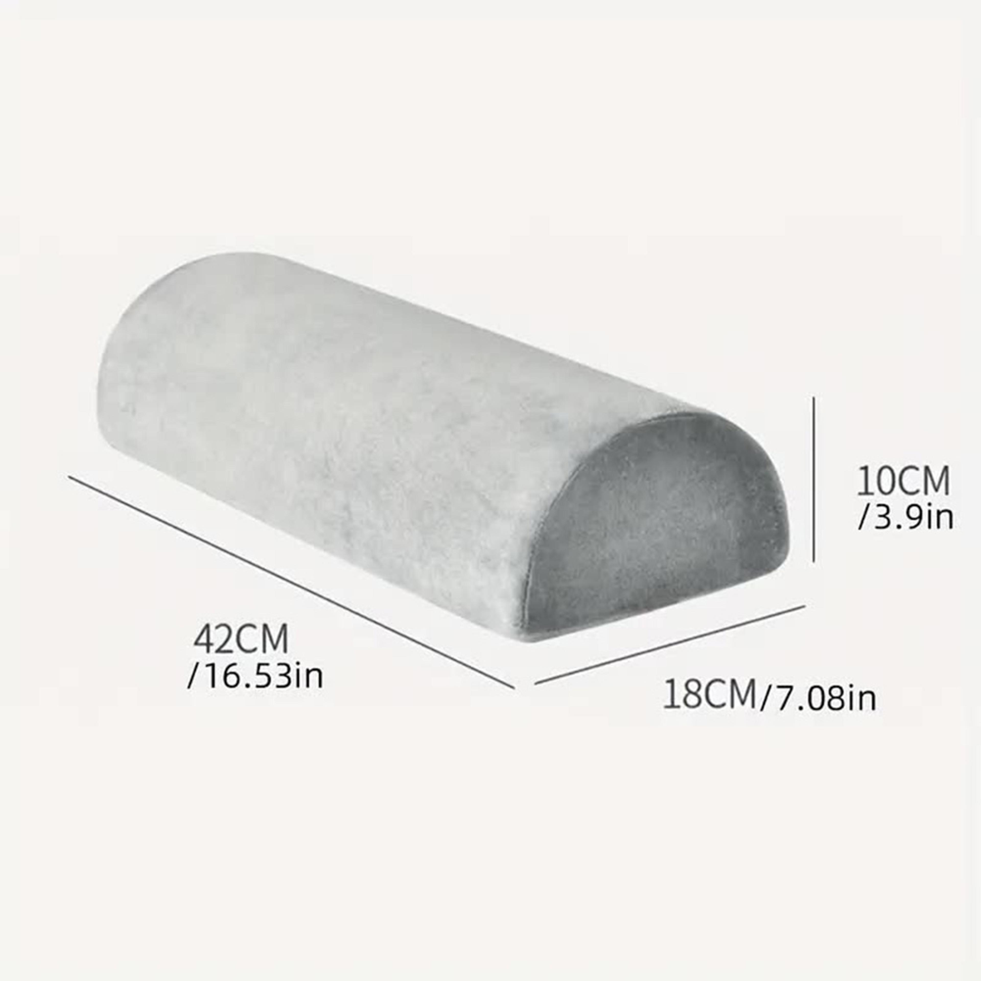 Half Moon Memory Foam Bolster Pillow For Knee Leg And Lumbar Support 3