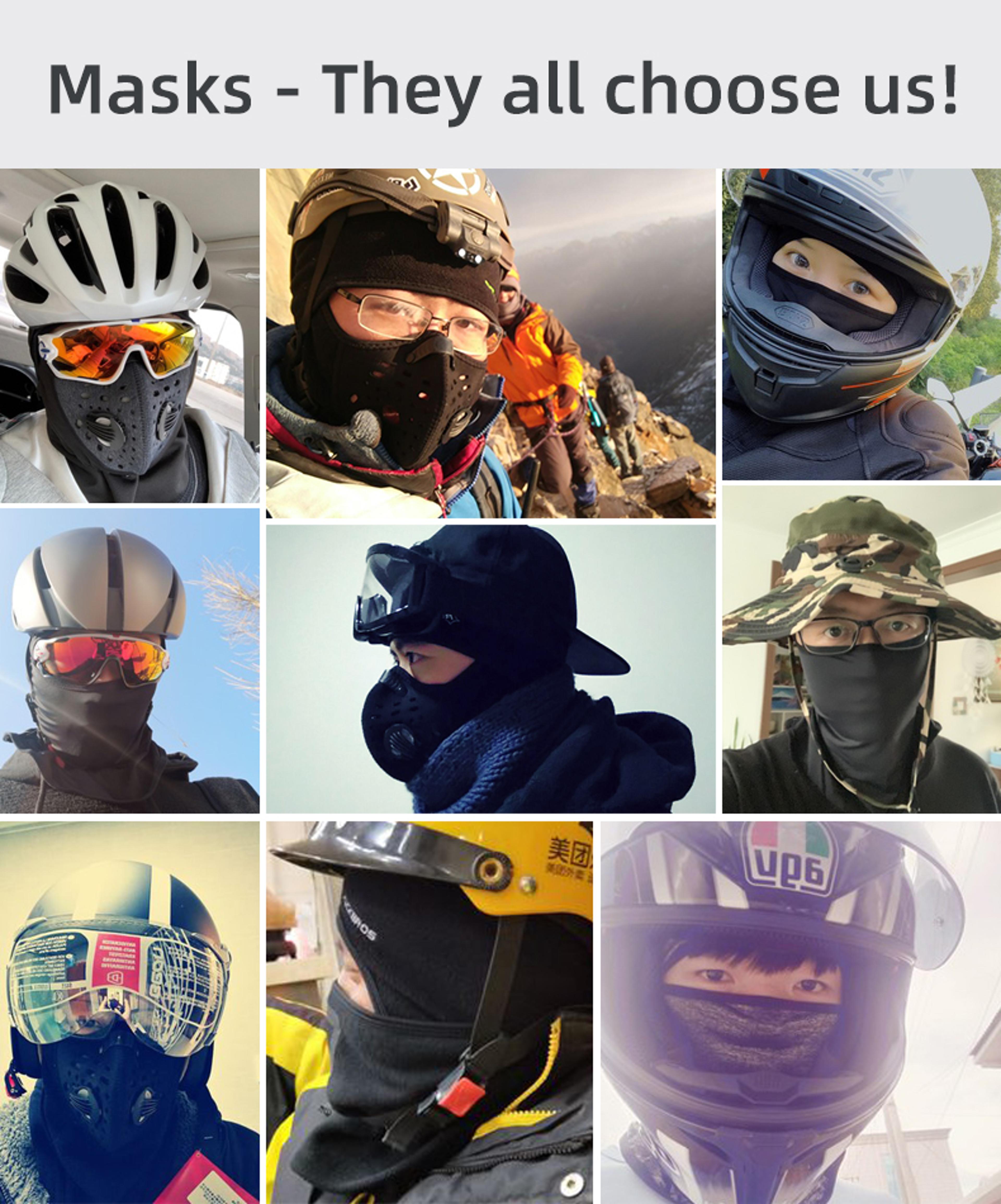 Windproof Winter Balaclava Full Face Mask Breathable Helmet Liner For Outdoor Sports 5