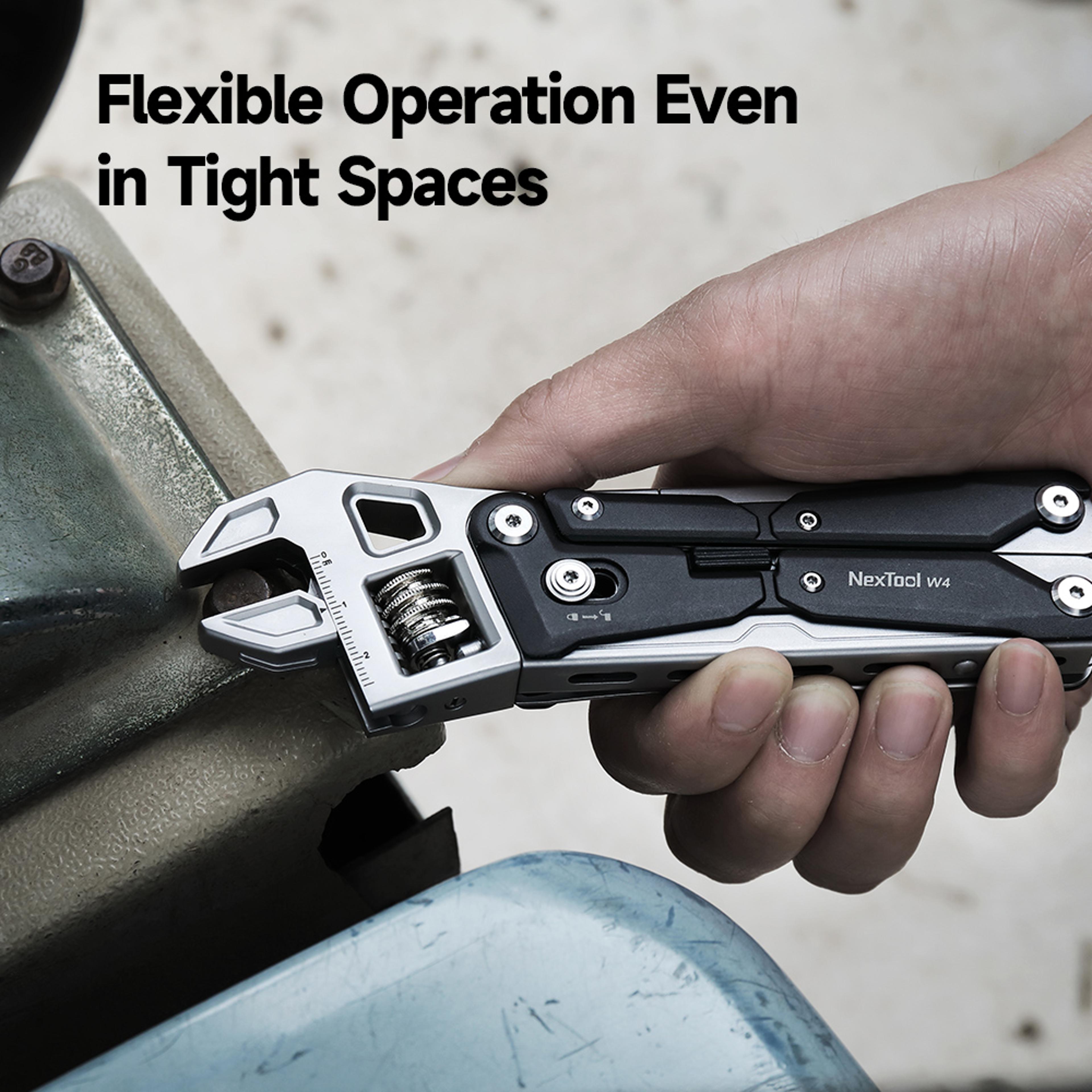 adjustable wrench multitool folding camping hand tool