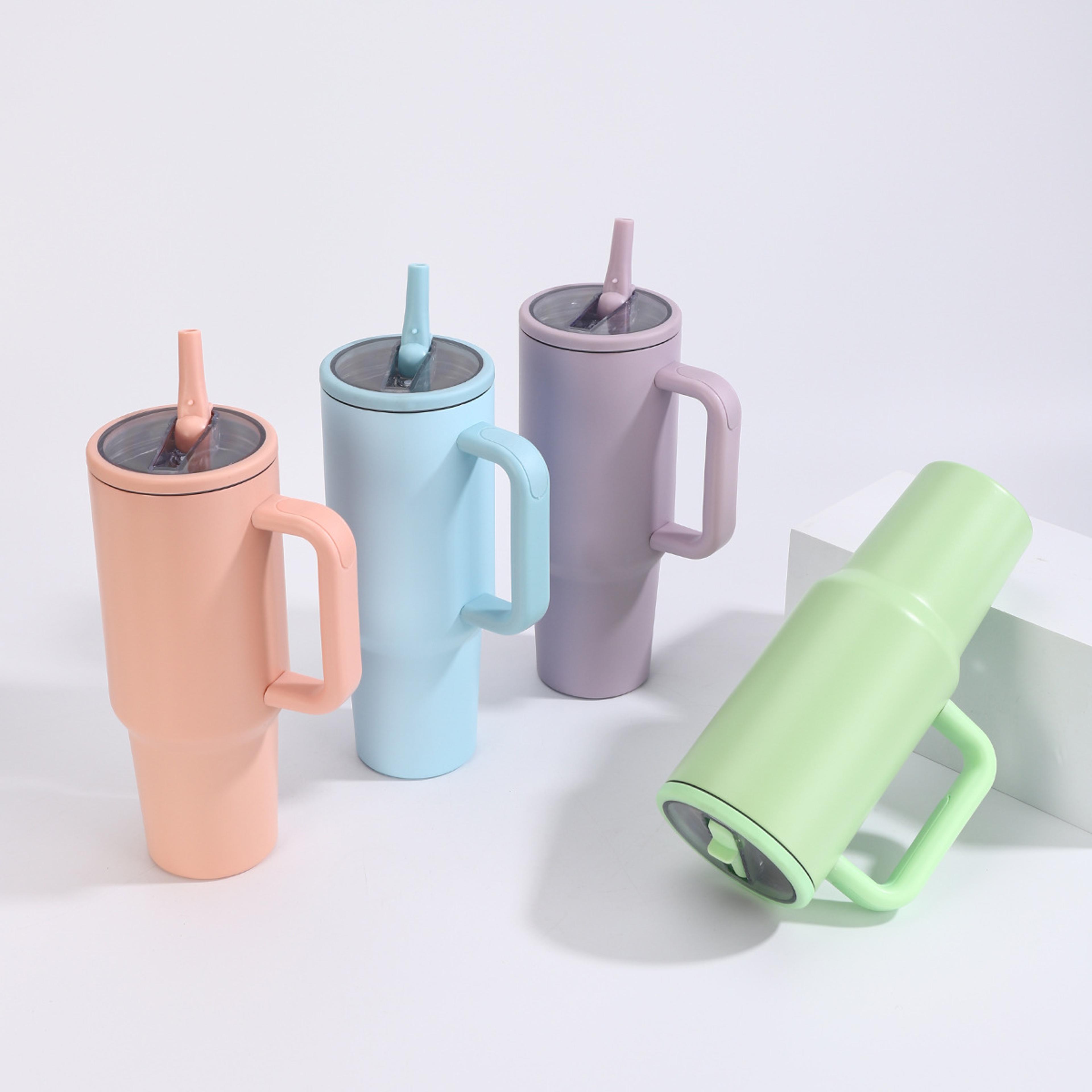 Insulated Tumbler Leak Proof Travel Cup With Foldable Straw 5