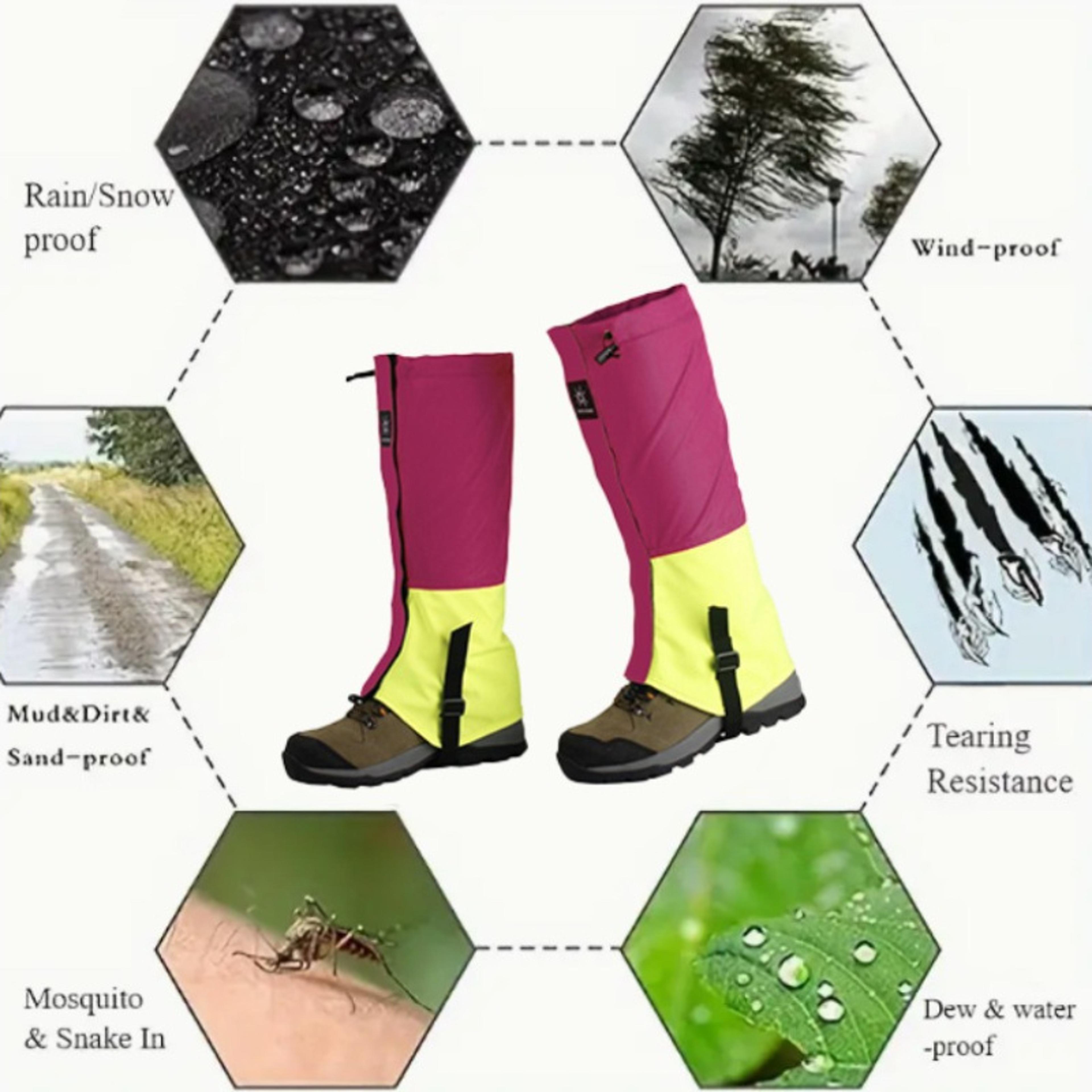 Waterproof Hiking Gaiters For Snow Sand And Trail Protection 4