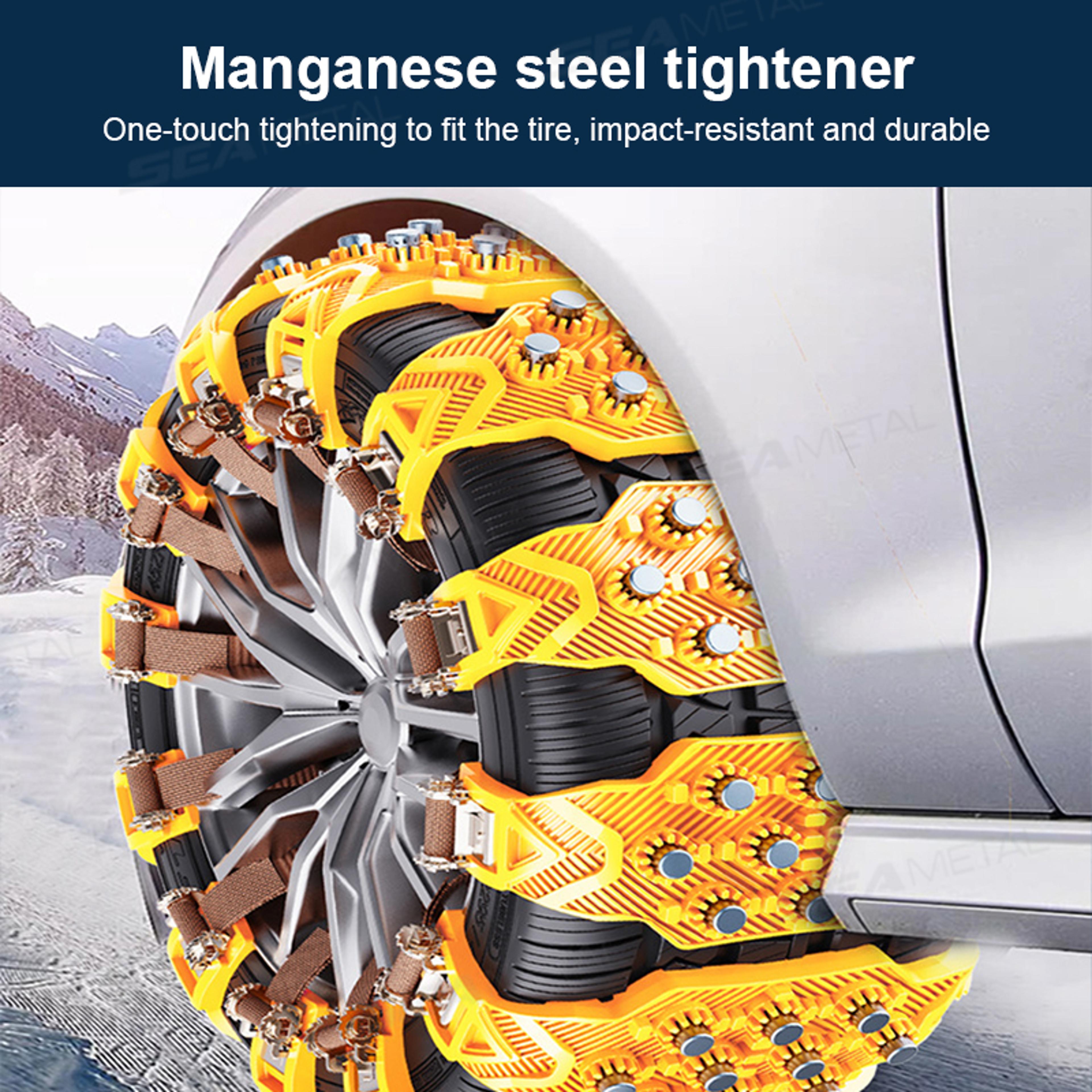 Car Snow Chains Anti Skid Winter Tire Traction Belts For Snow And Ice 2