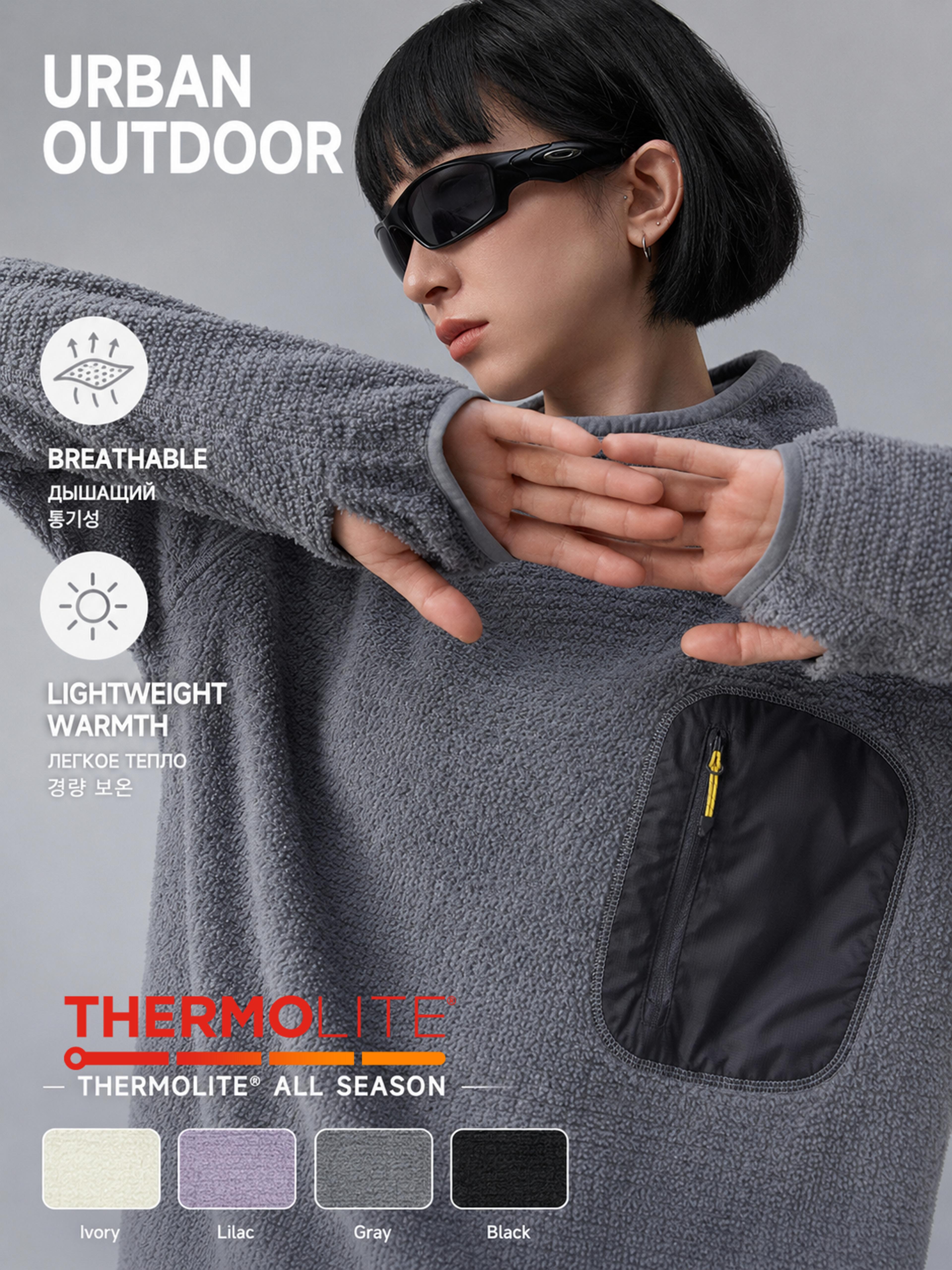 all season thermal hoodie ultralight breathable fleece mid layer