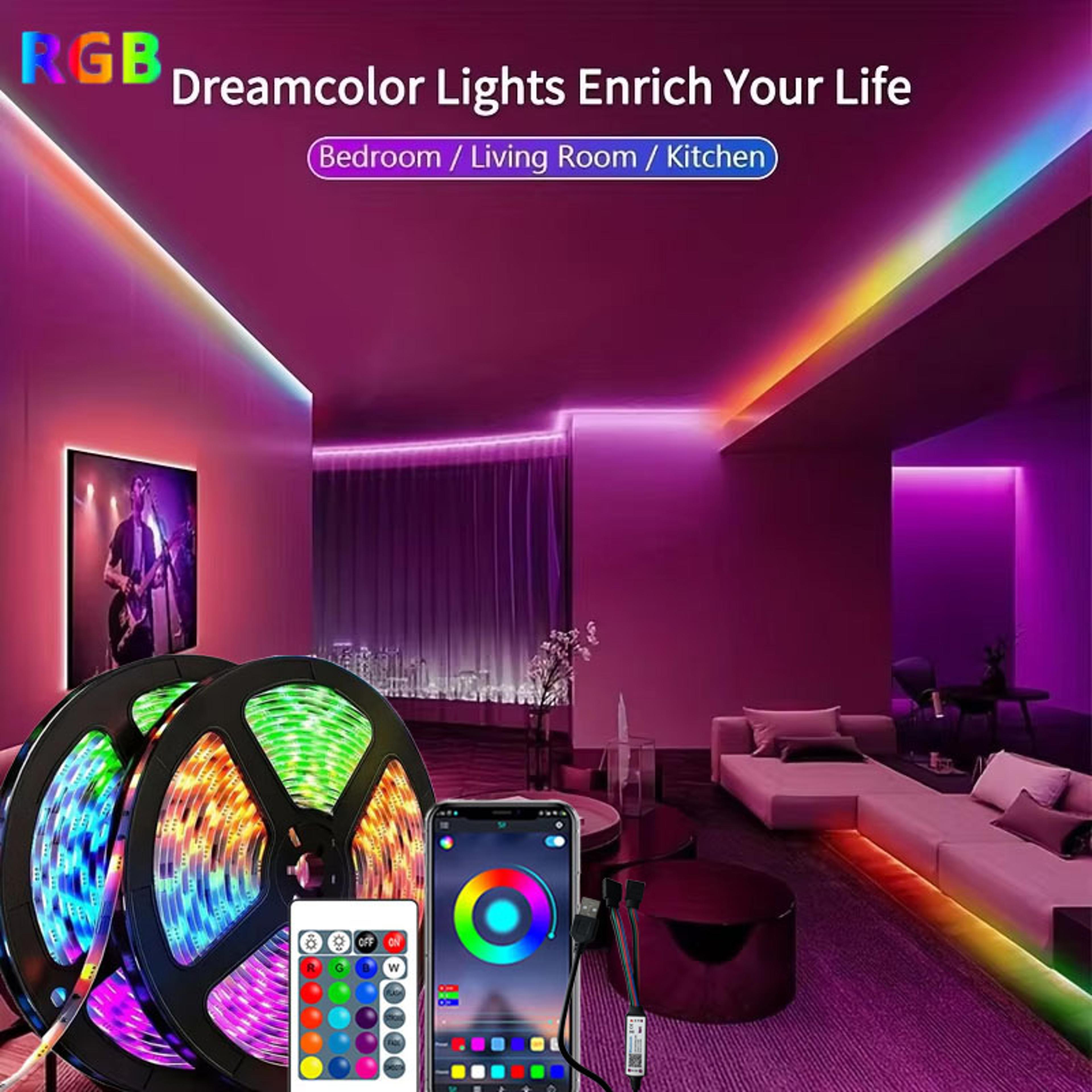 usb bluetooth flexible rgb led strip light with remote control