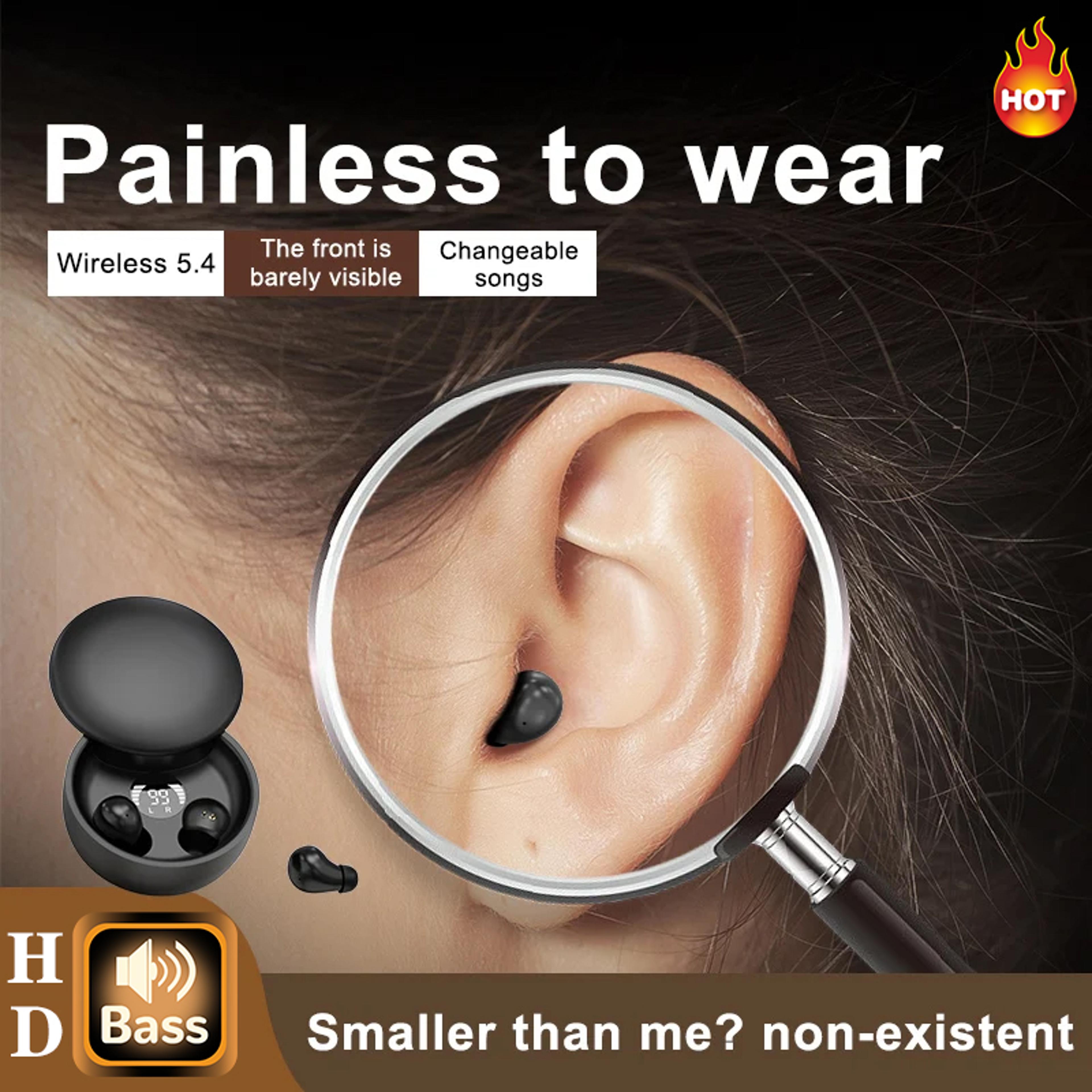 bluetooth wireless earphones with active noise cancellation and charging case