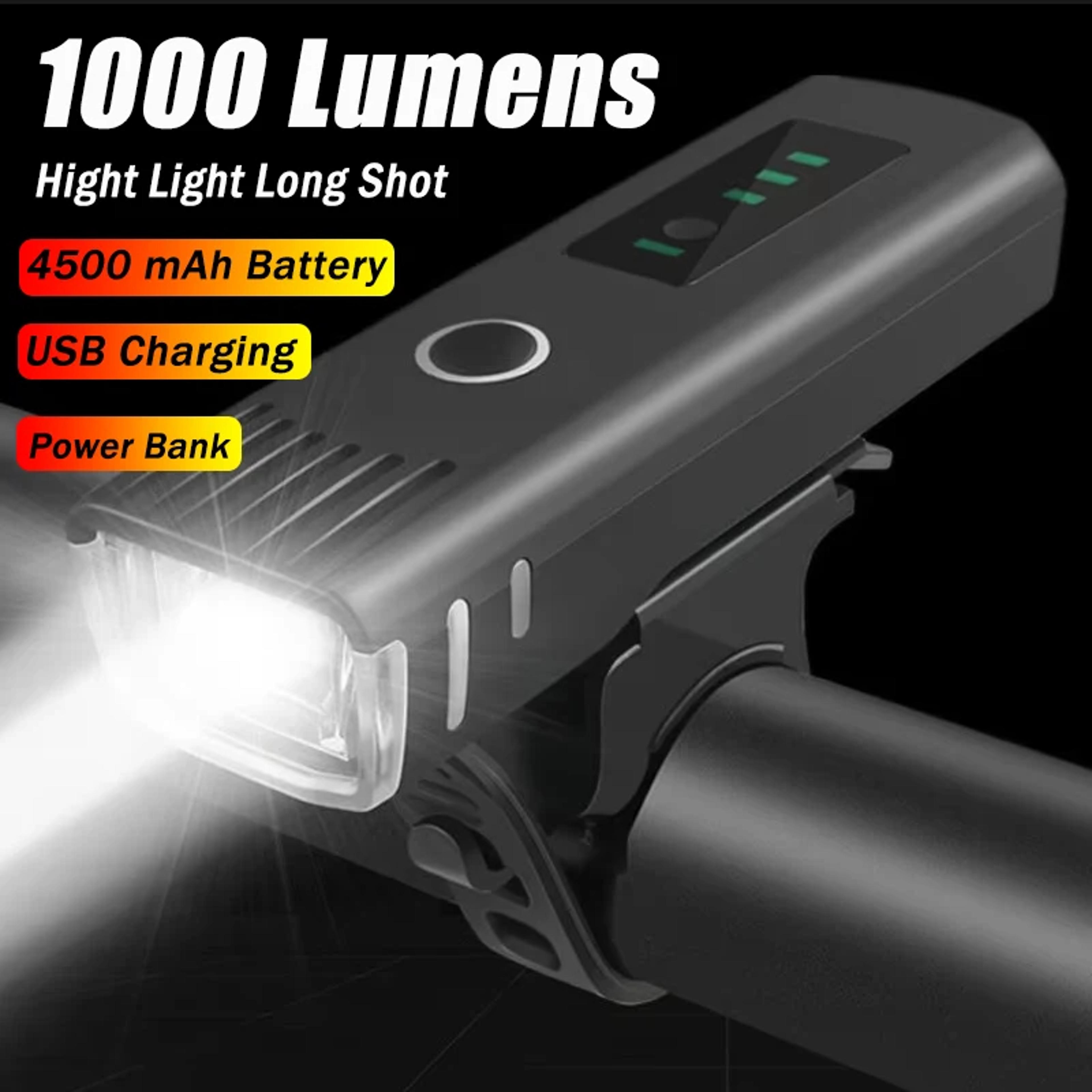 usb rechargeable bike headlight with water resistance