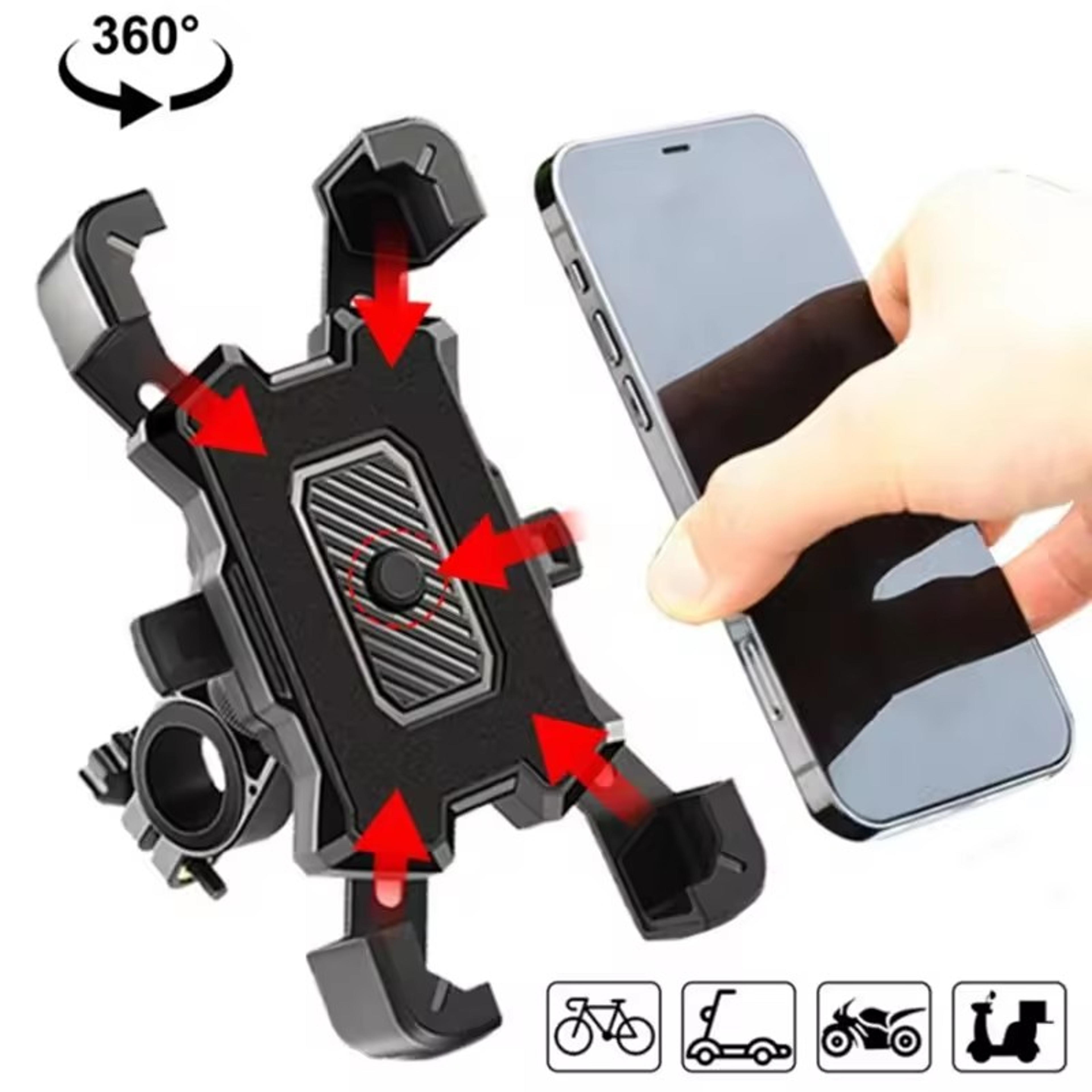 universal rotating bike phone mount secure handlebar holder for all smartphones