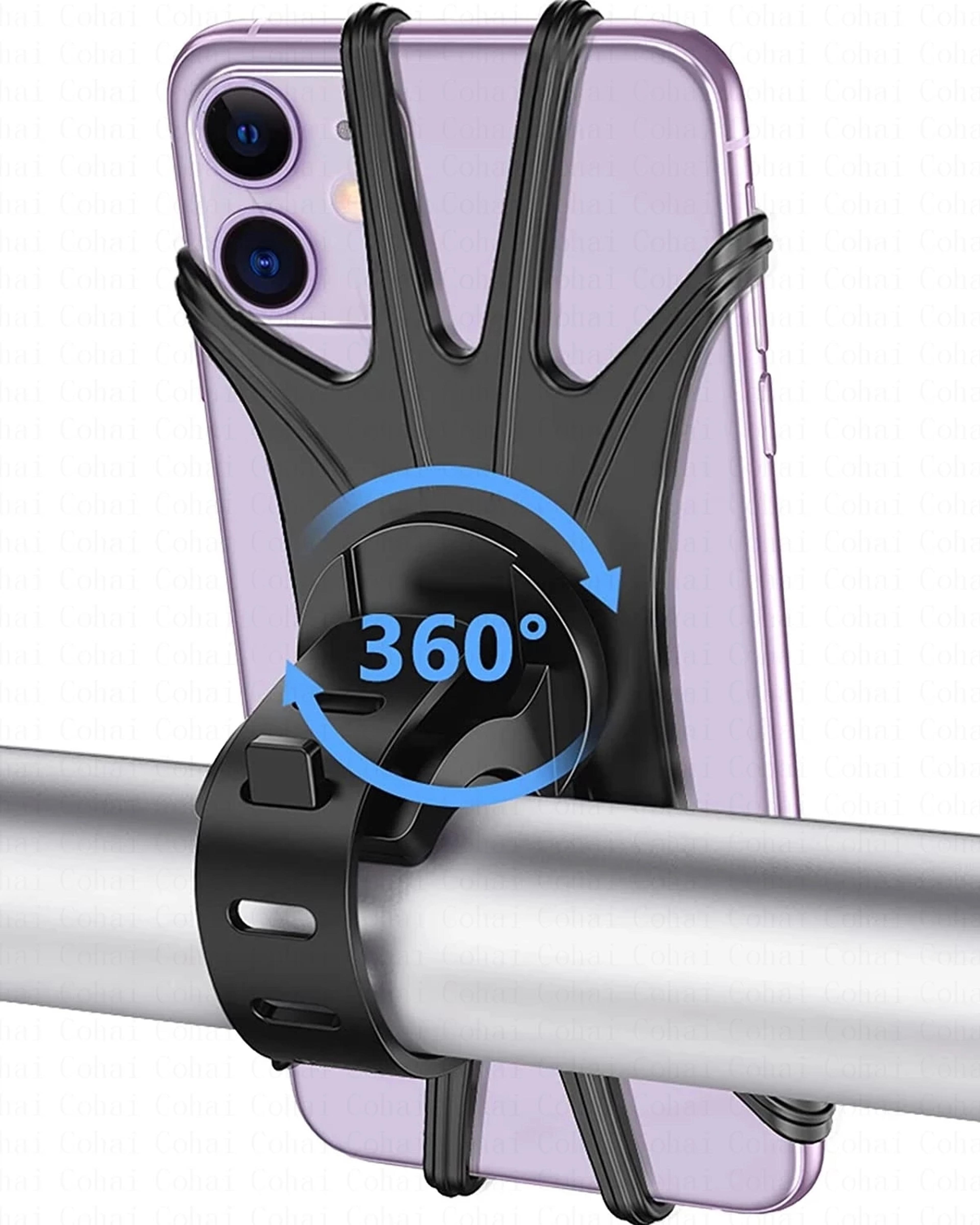 universal silicone bike phone holder for bicycle motorcycle and scooter