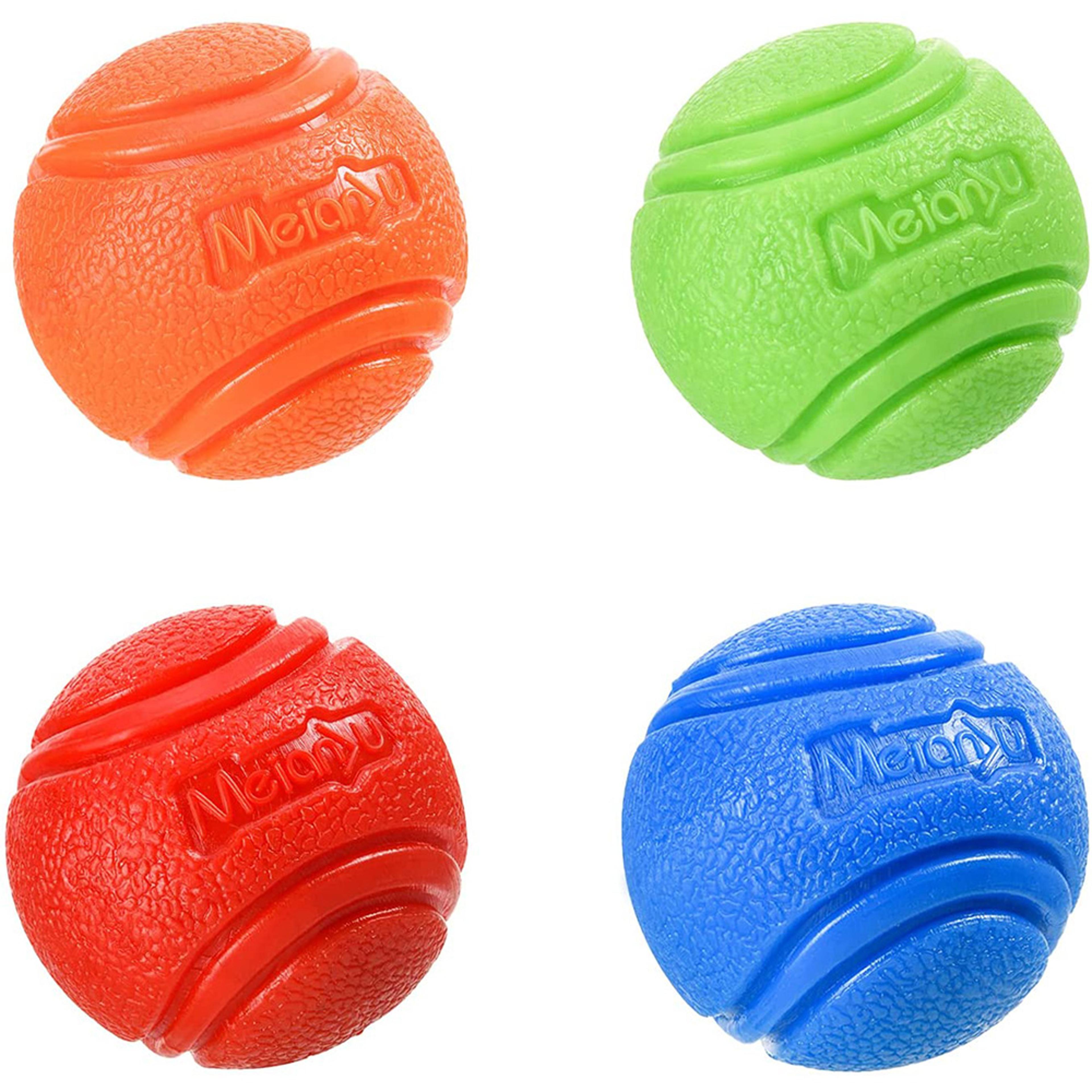 solid rubber bouncy dog ball for outdoor fetch and retrieval training
