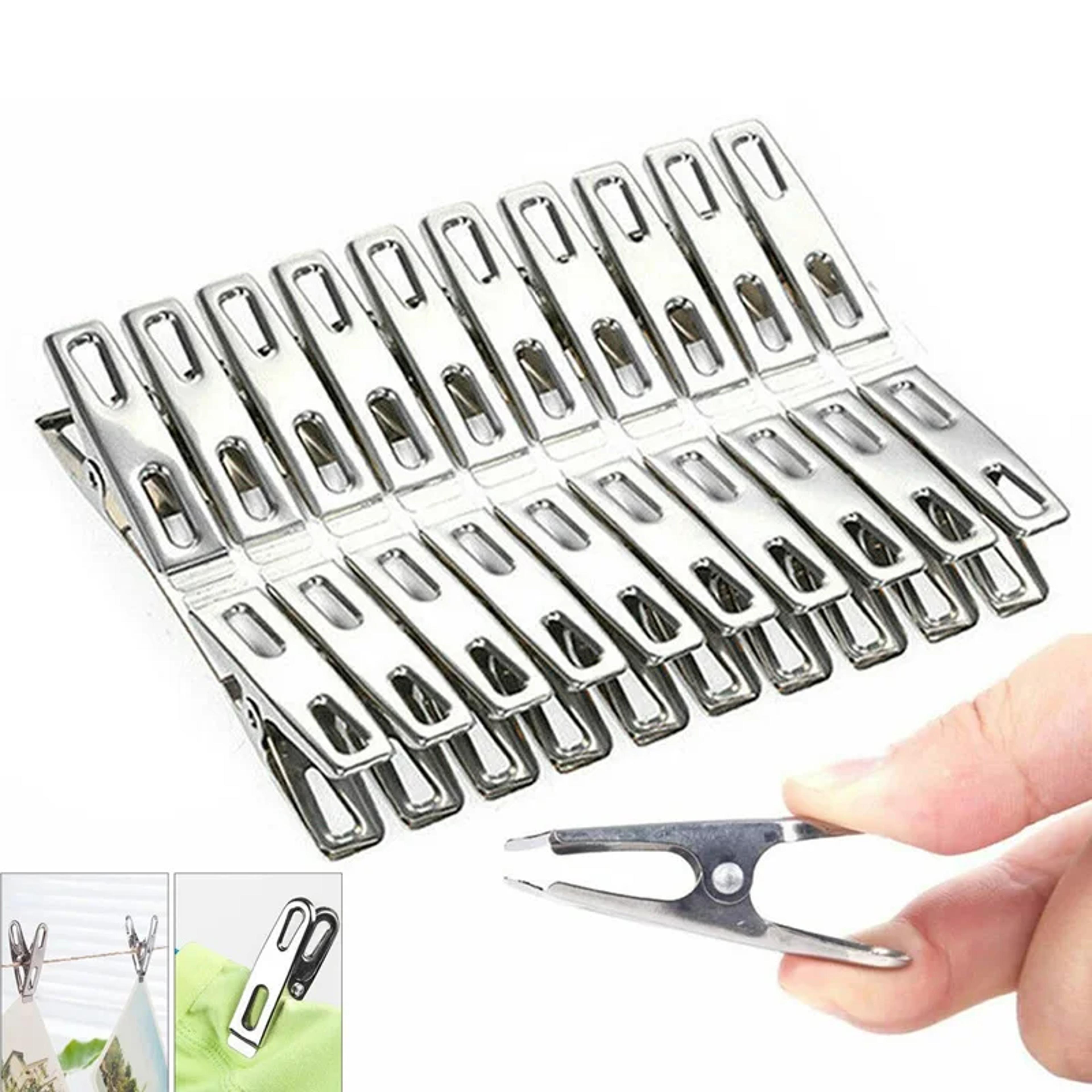 stainless steel clothes pegs windproof laundry clips