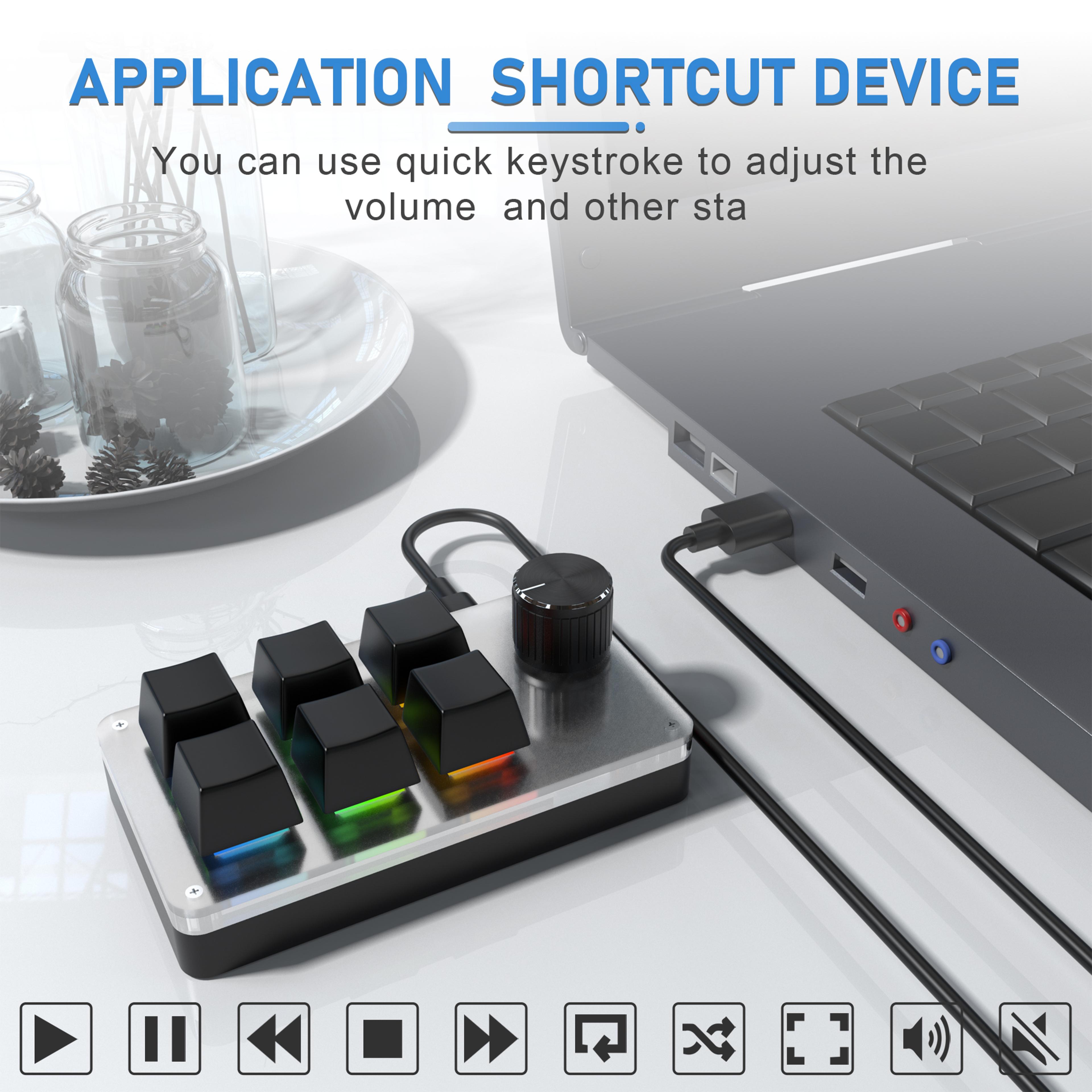 Programmable Mechanical Macro Keypad With Knob And RGB Backlighting 3