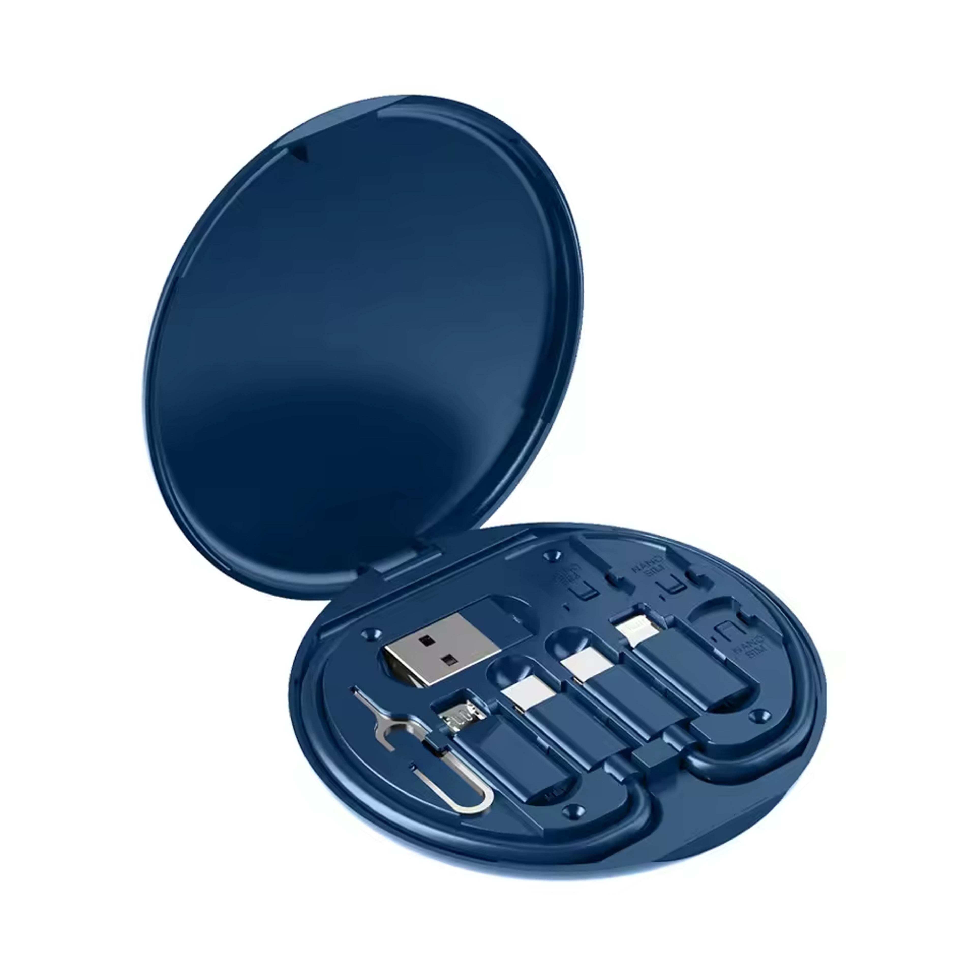 multi usb charging adapter cable kit with usb-a and type-c connectors