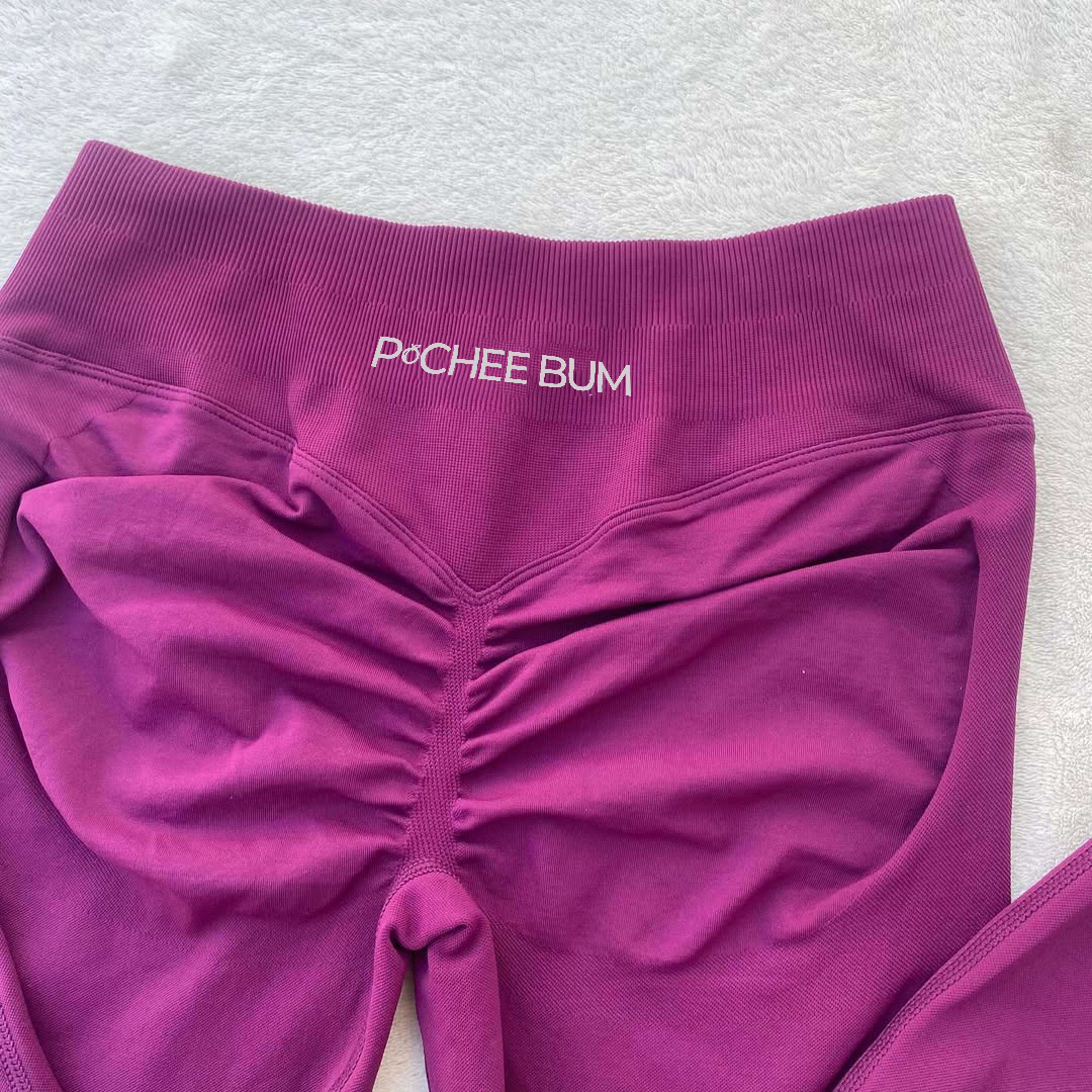 Womens Seamless Scrunch Butt Leggings MidRise Booty Lifting Yoga Pants 4