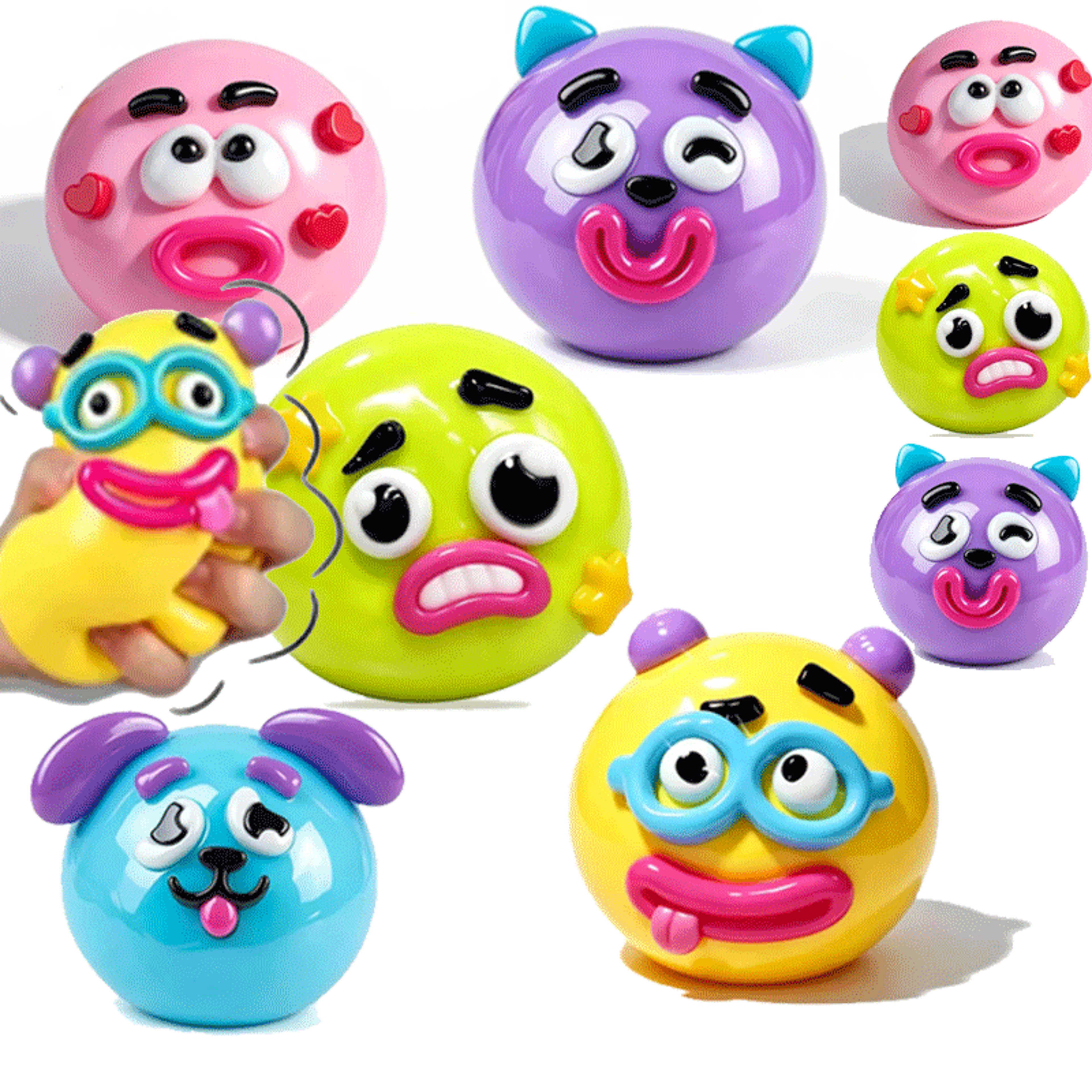 dog face squishy toy soft slow-rising squeeze toy for adults