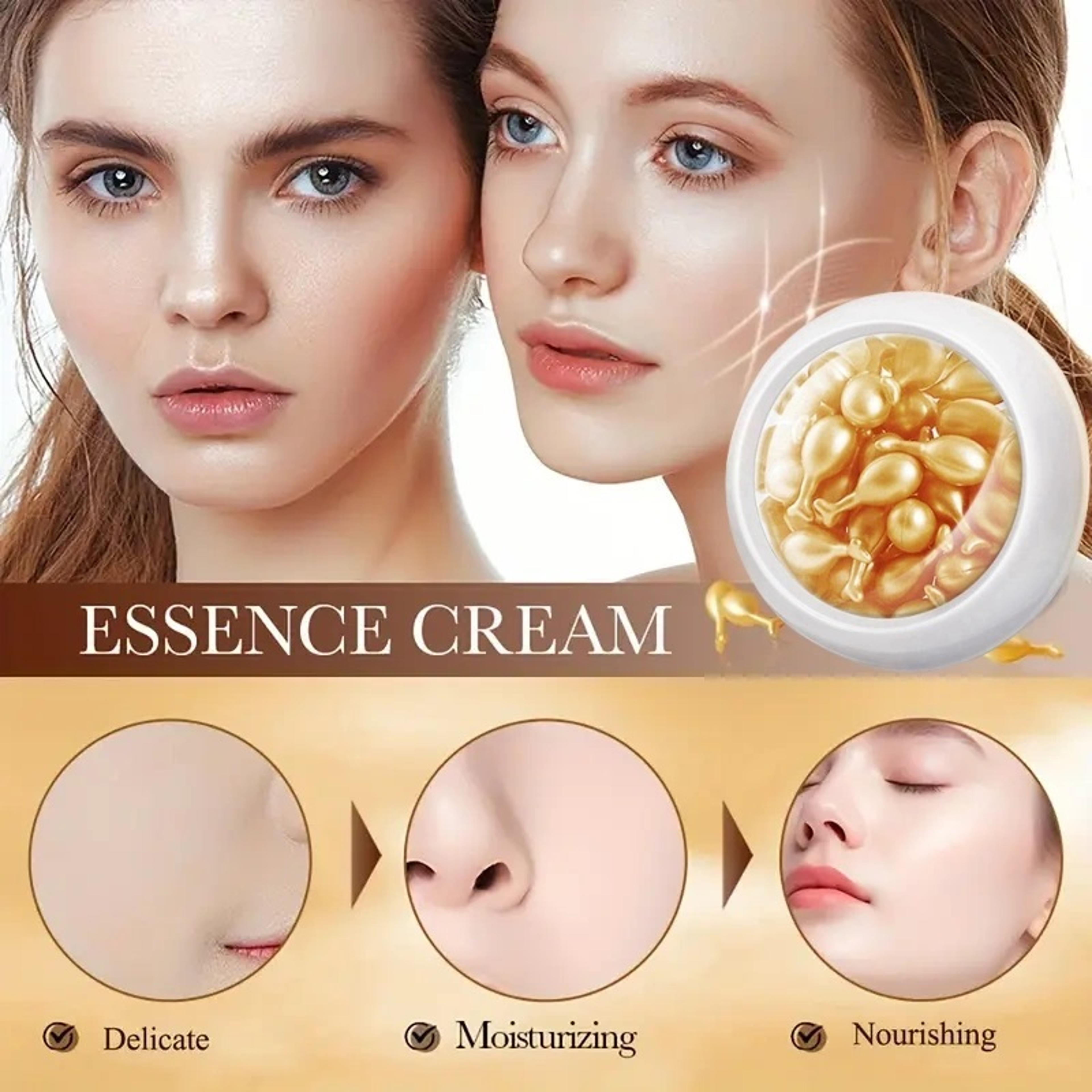 fullerene facial serum capsules for hydrating and moisturizing skin