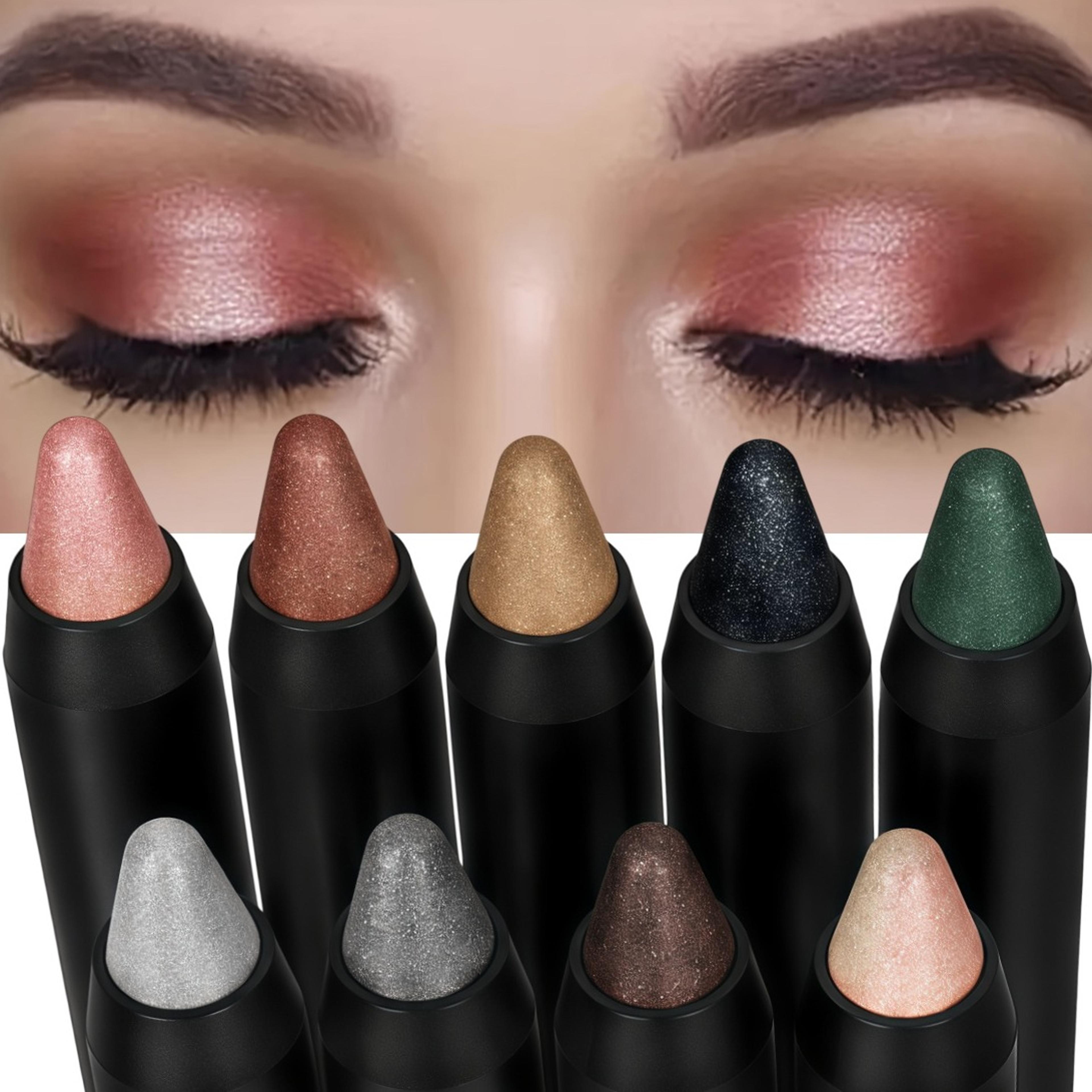 nine piece dual-head cream eyeshadow stick set with cool and warm shades