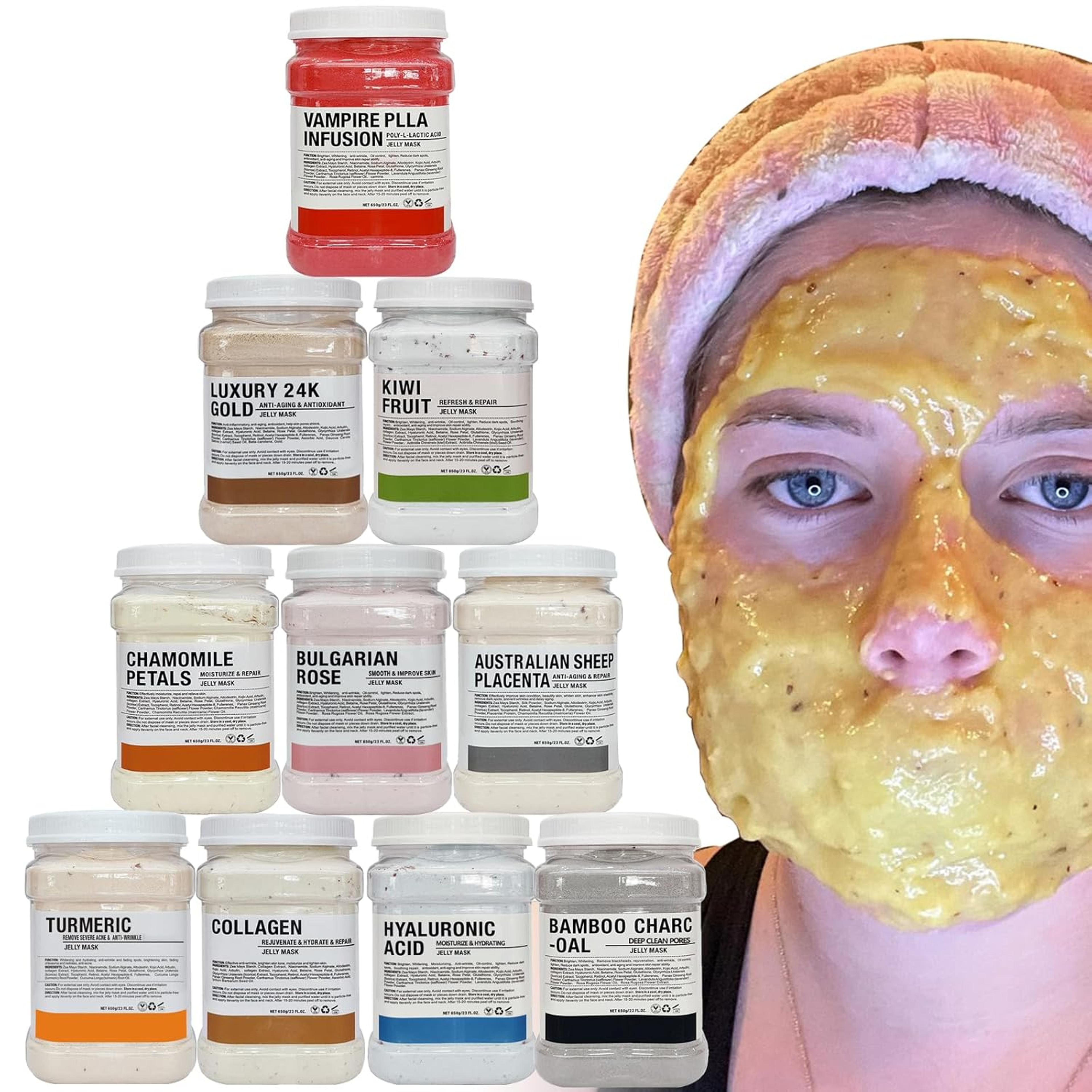 professional jelly face mask powder moisturizing peel-off facial mask