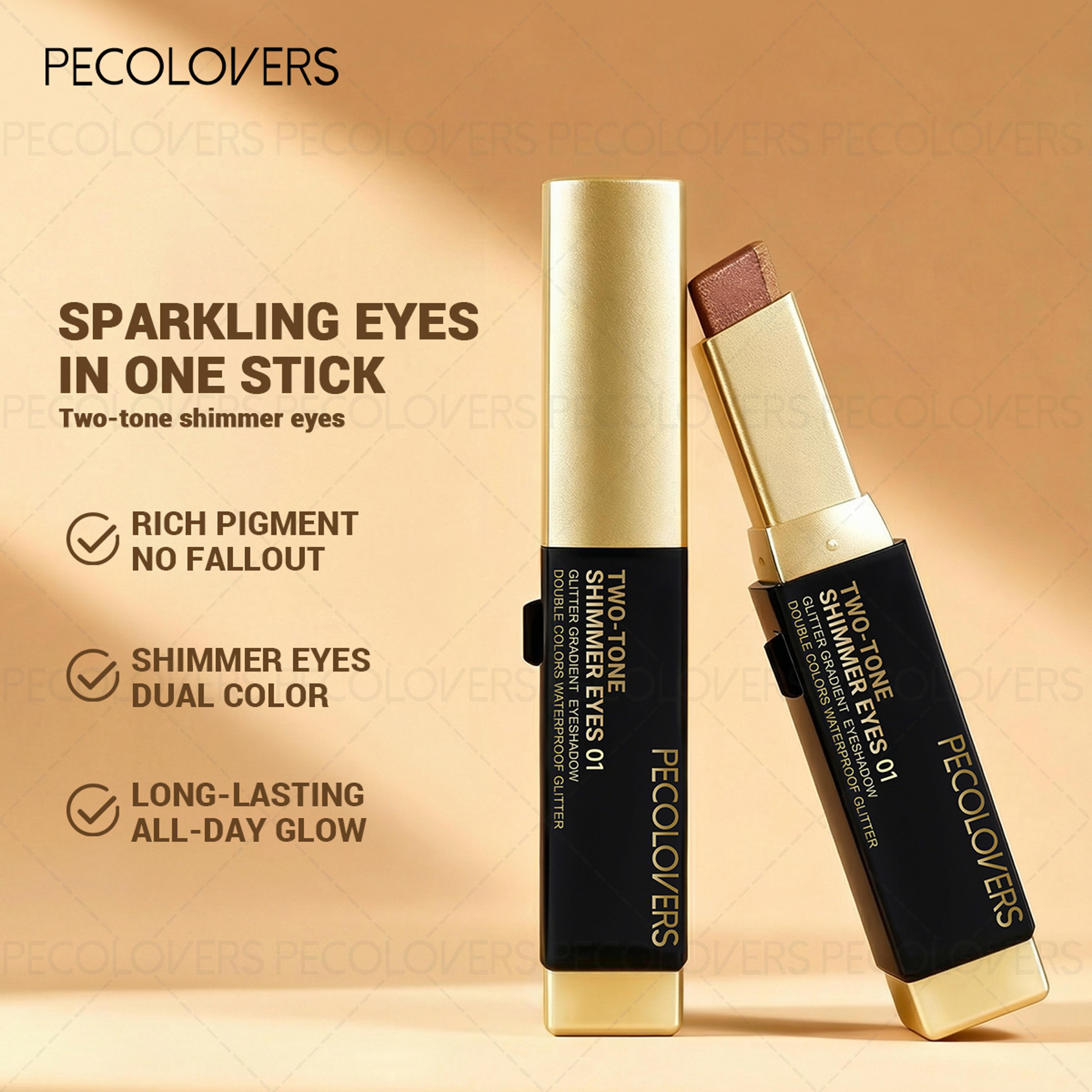 6PCSSet Twocolor Pushpull Eye Shadow Stick Eye Highlight Lazy Eye Shadow Twocolor Stacking Waterpro 1