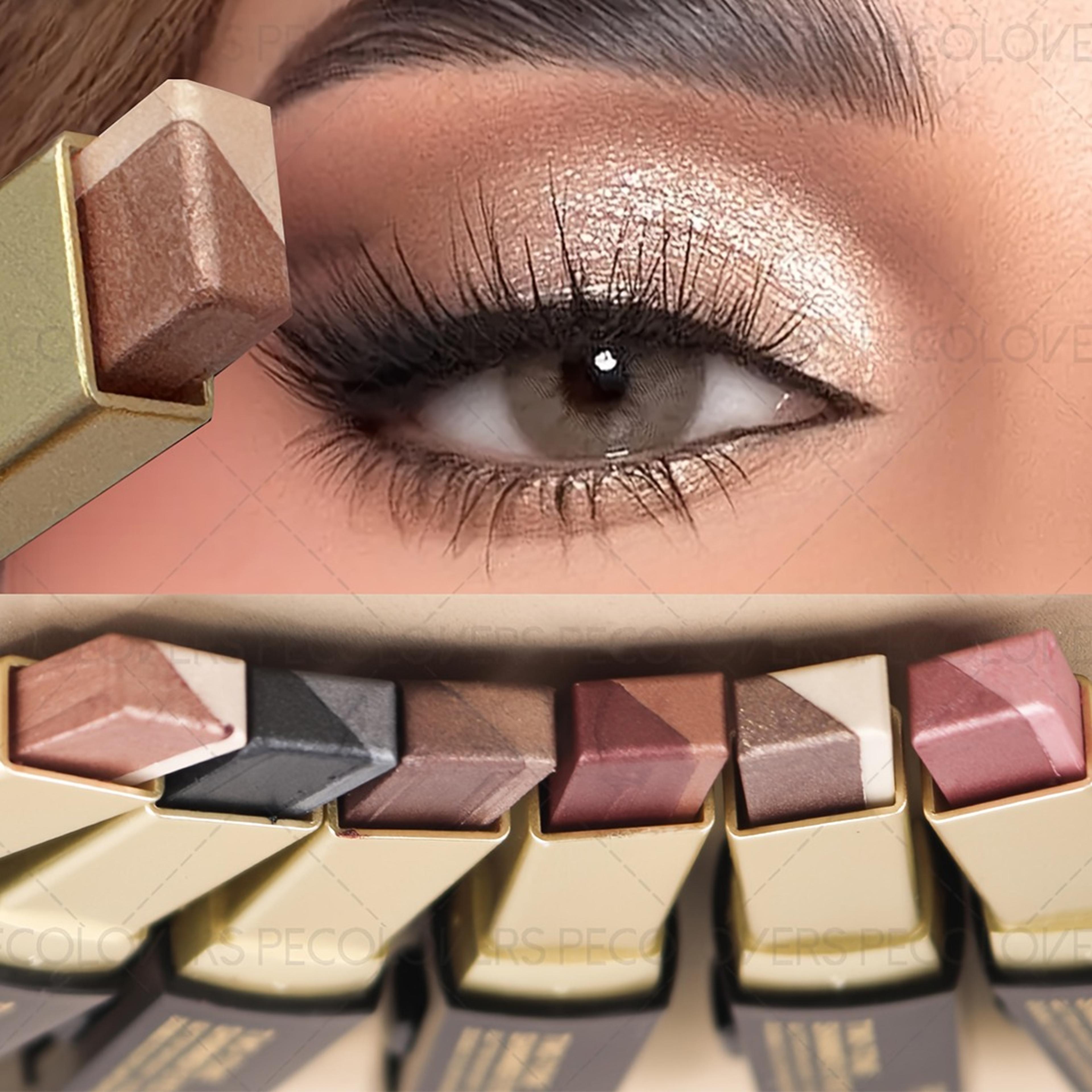 dual-color eyeshadow stick set waterproof and sweat-resistant eye makeup