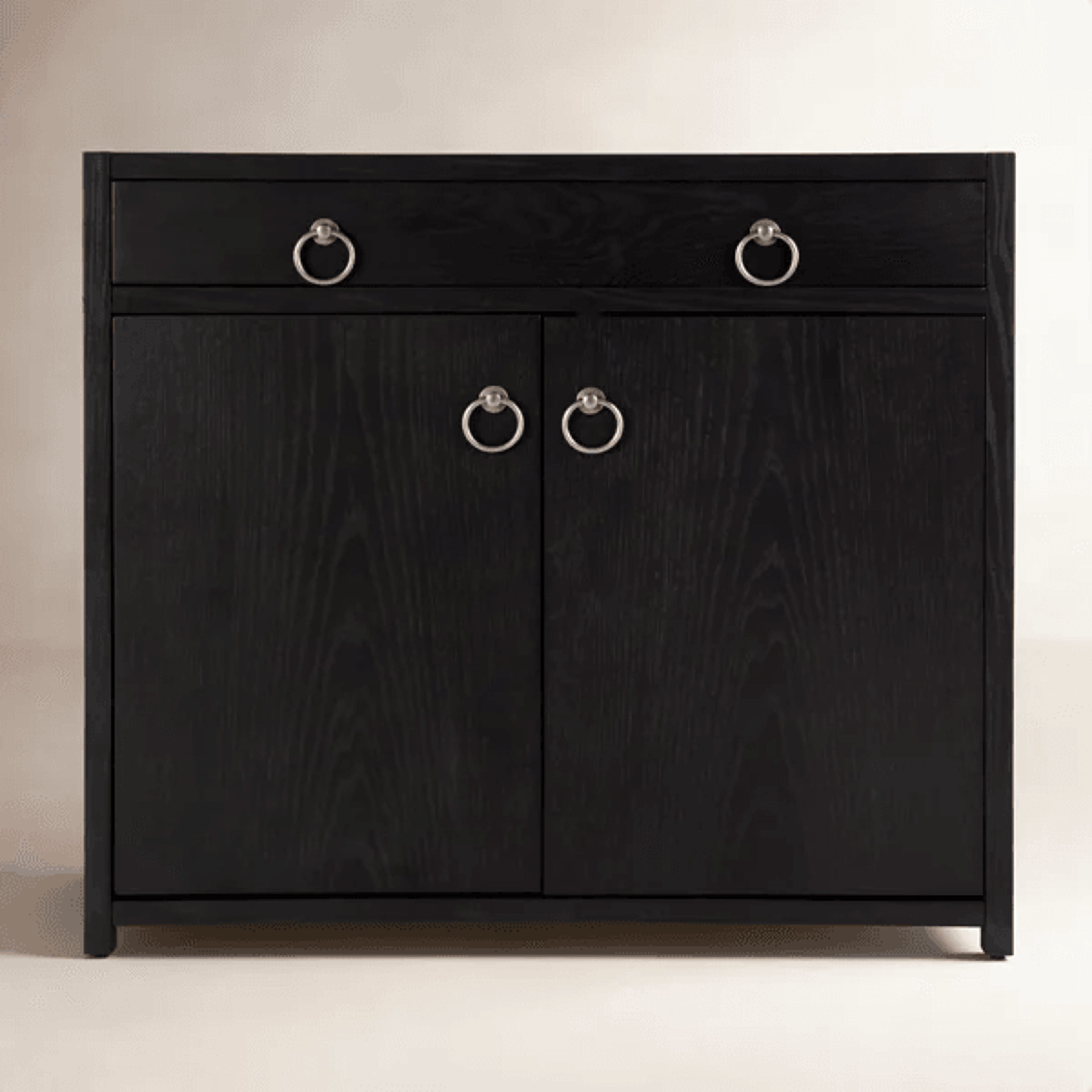 Navy Blue Wooden Accent Cabinet With Drawer And TwoDoor Storage 11