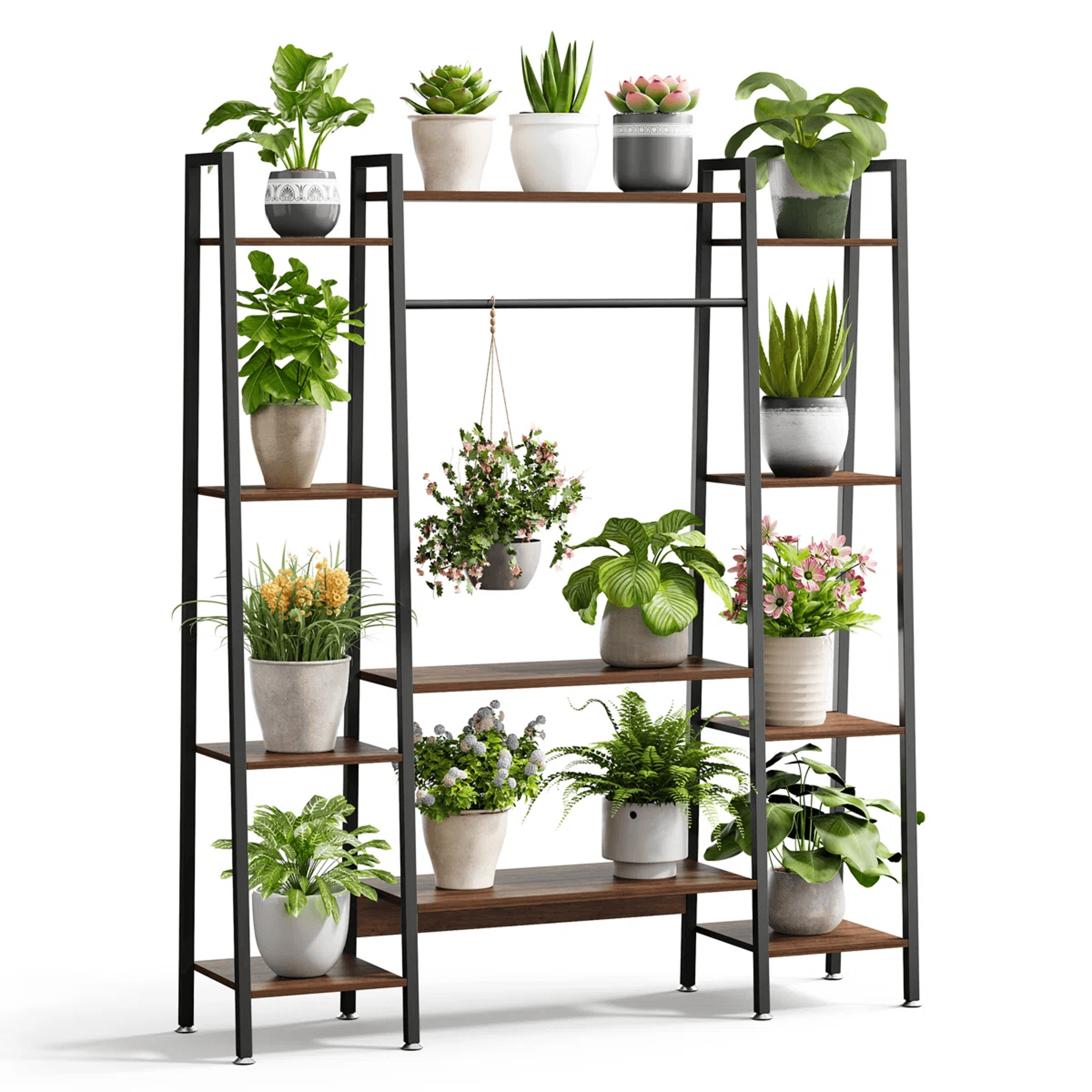 11 tier plant stand with 8 full spectrum led grow lights and metal frame
