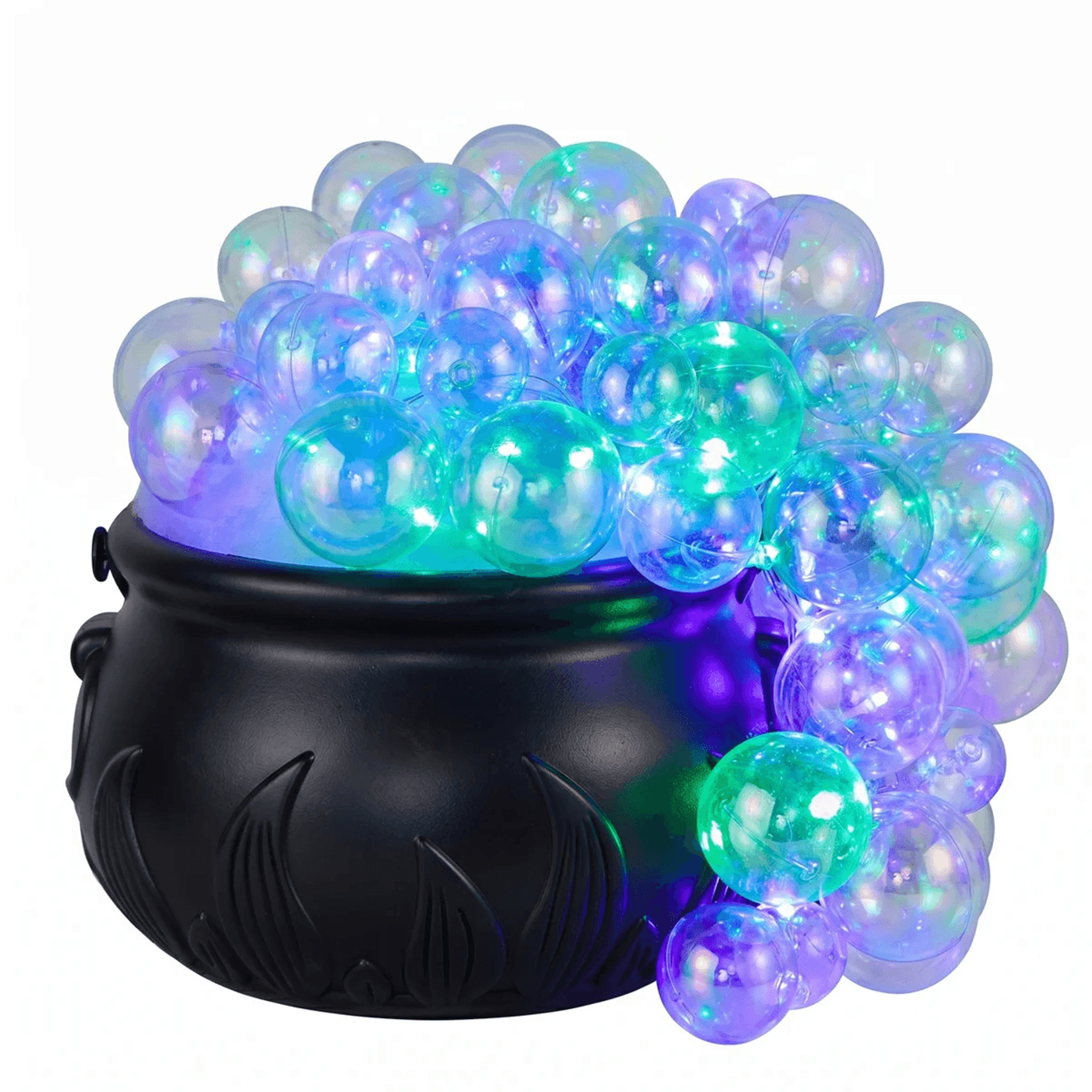 led bubbling witch cauldron halloween diy decoration with 8 light modes