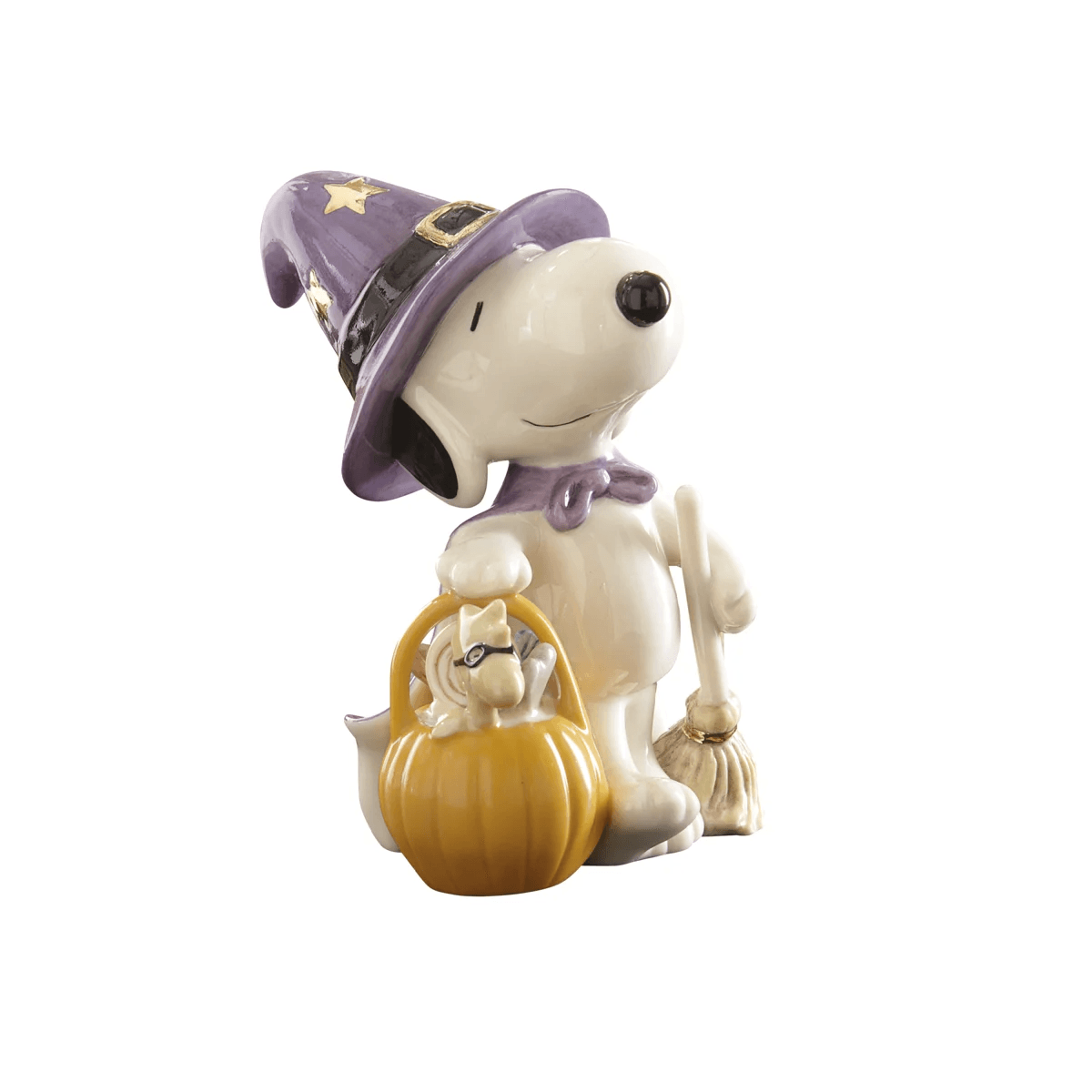 Snoopy And Woodstock Halloween Figurine With Gold Accents 5