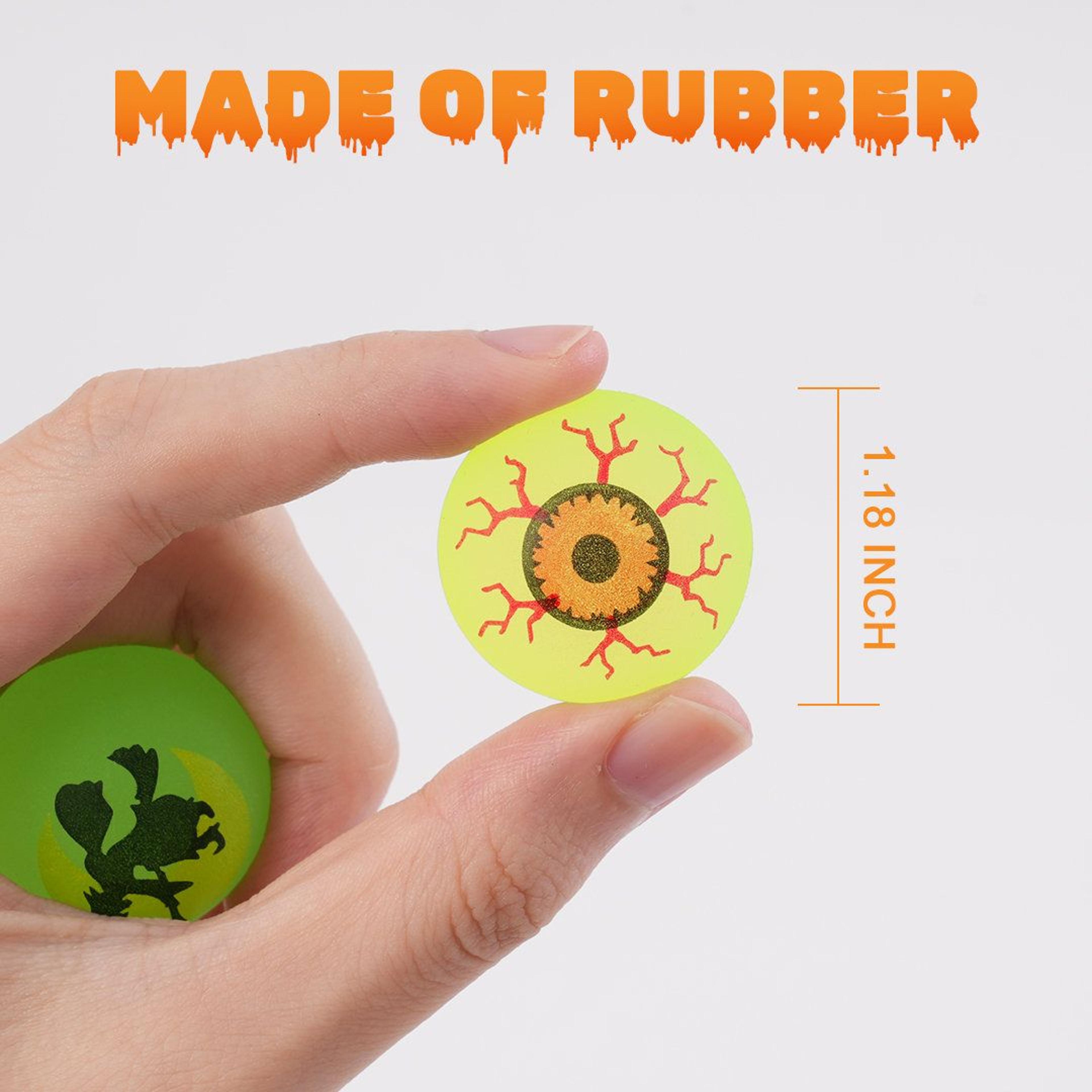 72 Piece Glow In The Dark Halloween Bouncy Balls For Party Favors And Goodie Bags 10