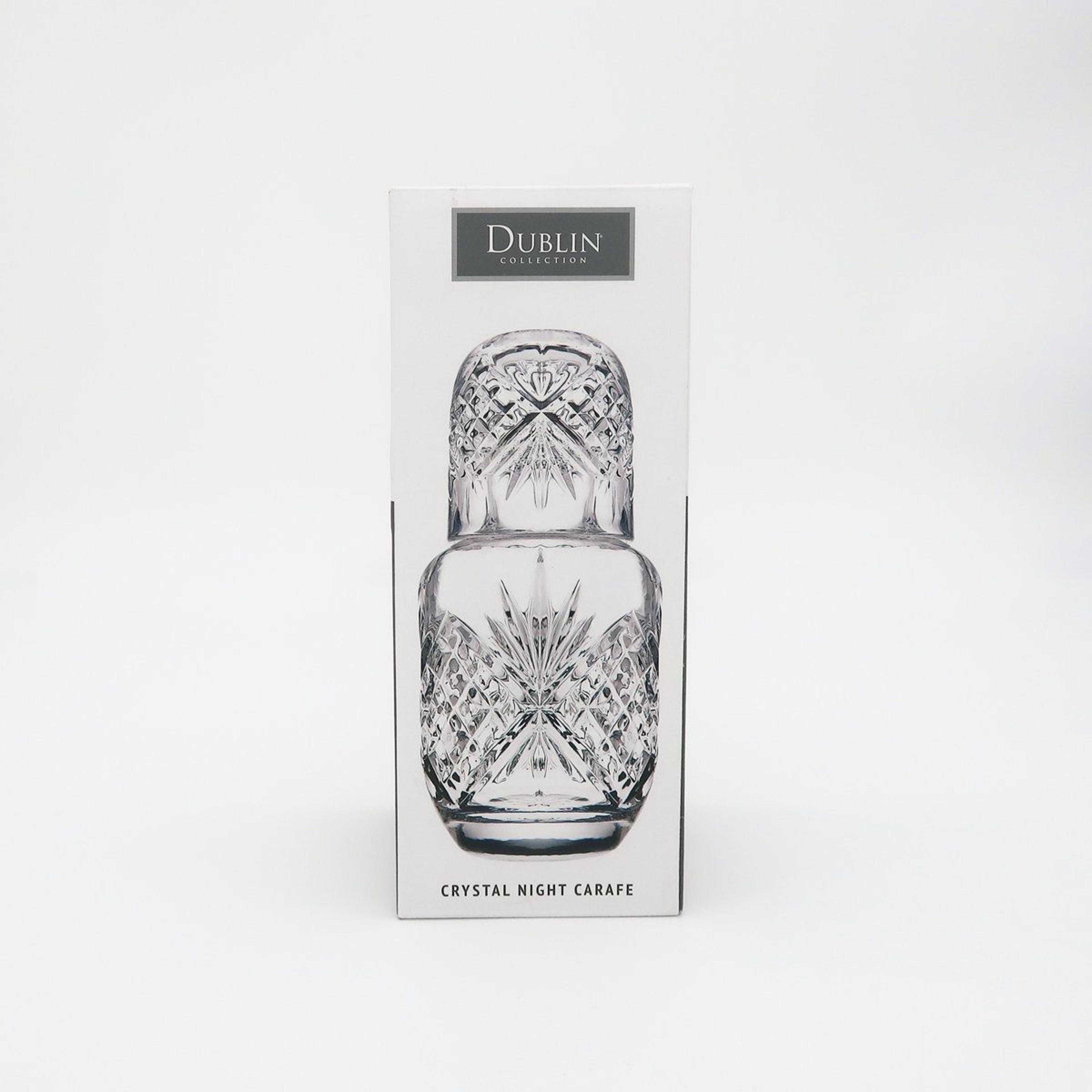 Crystal Bedside Water Carafe With Elegant Cut Glass Design 1