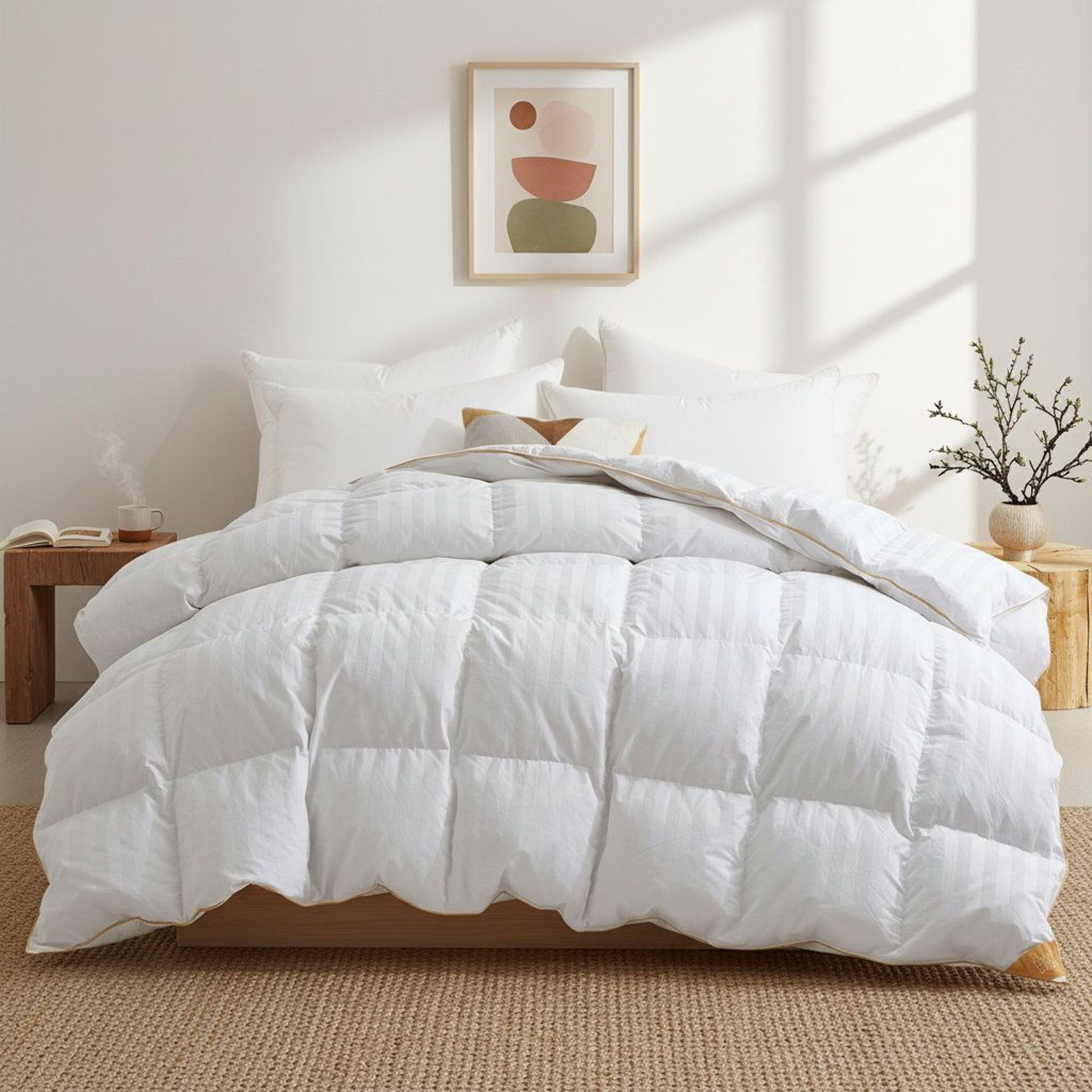 king size goose feather and down comforter all season duvet insert