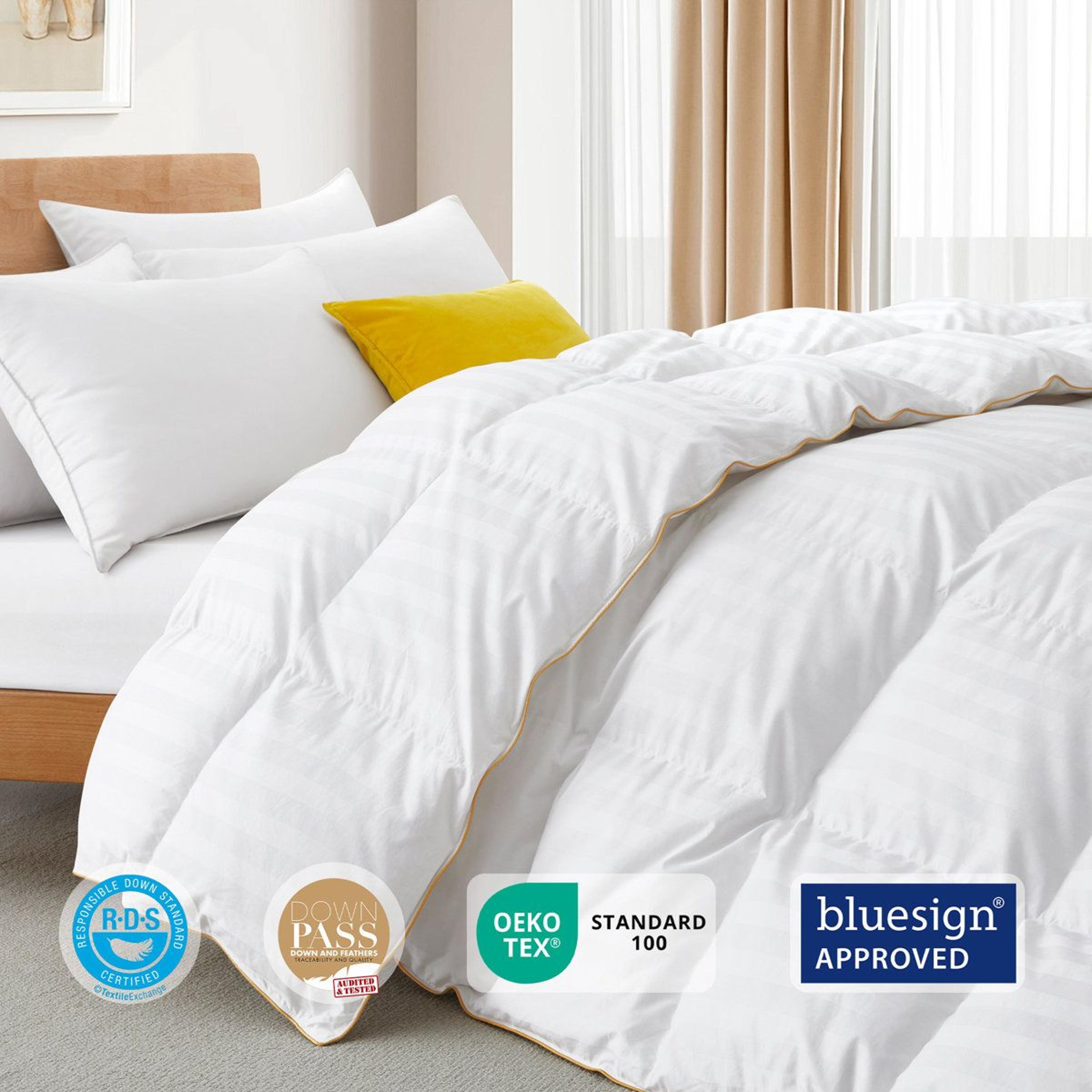 King Size Goose Feather And Down Comforter All Season Duvet Insert 5