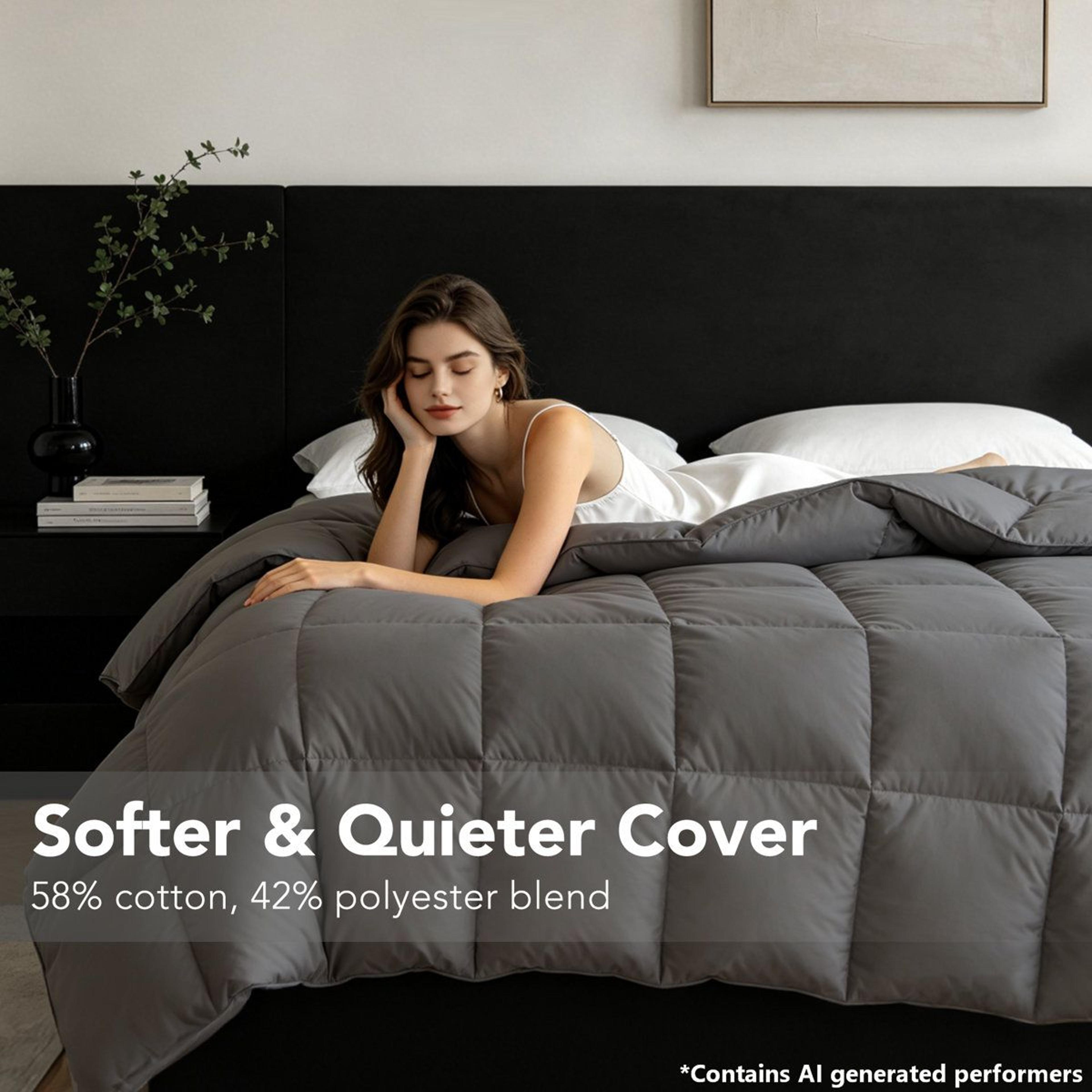 Luxury Queen Down Fiber Comforter All Season Hotel Style Duvet Insert 1