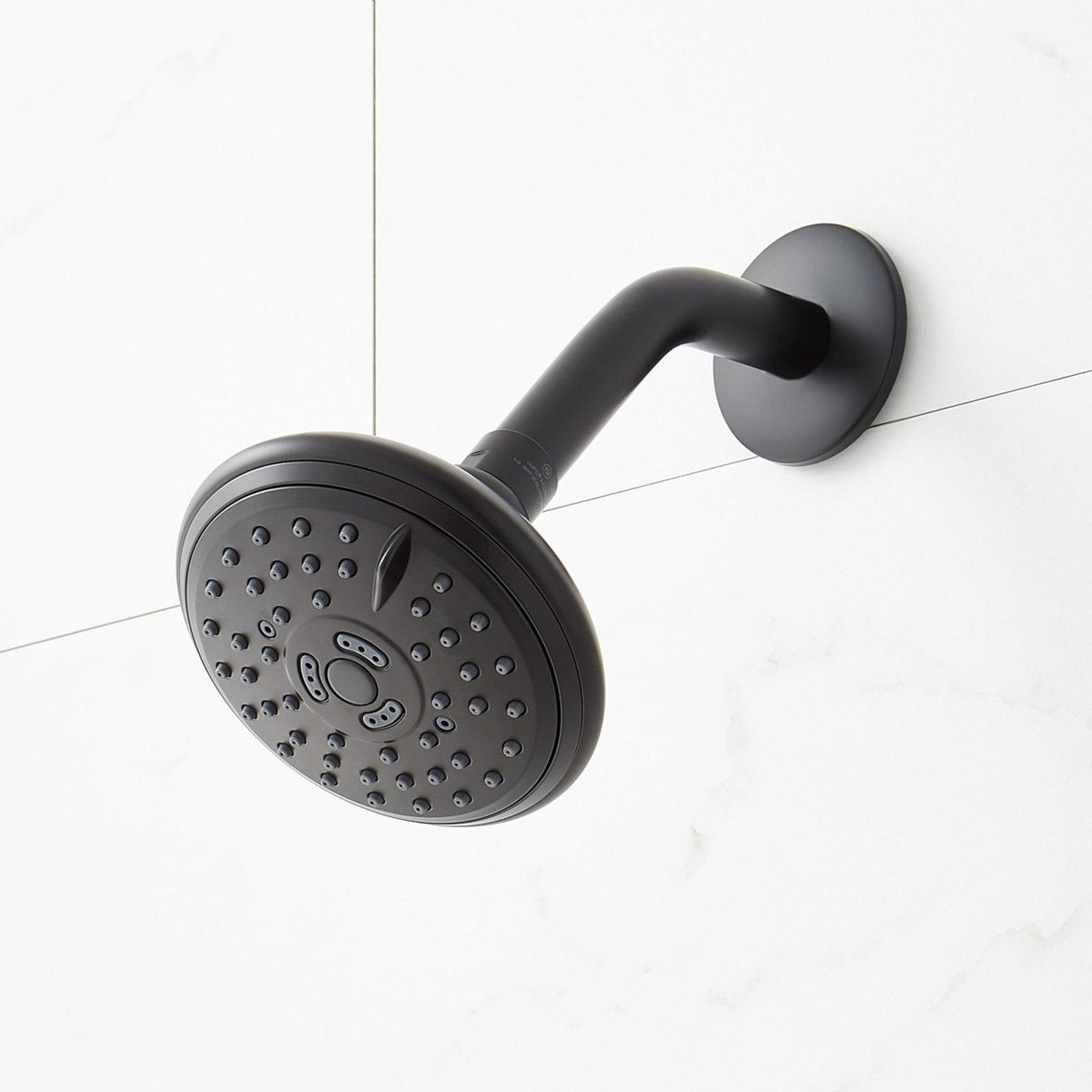 Pressure Balance Shower Set With 3 Spray Settings And Brushed Gold Finish 2