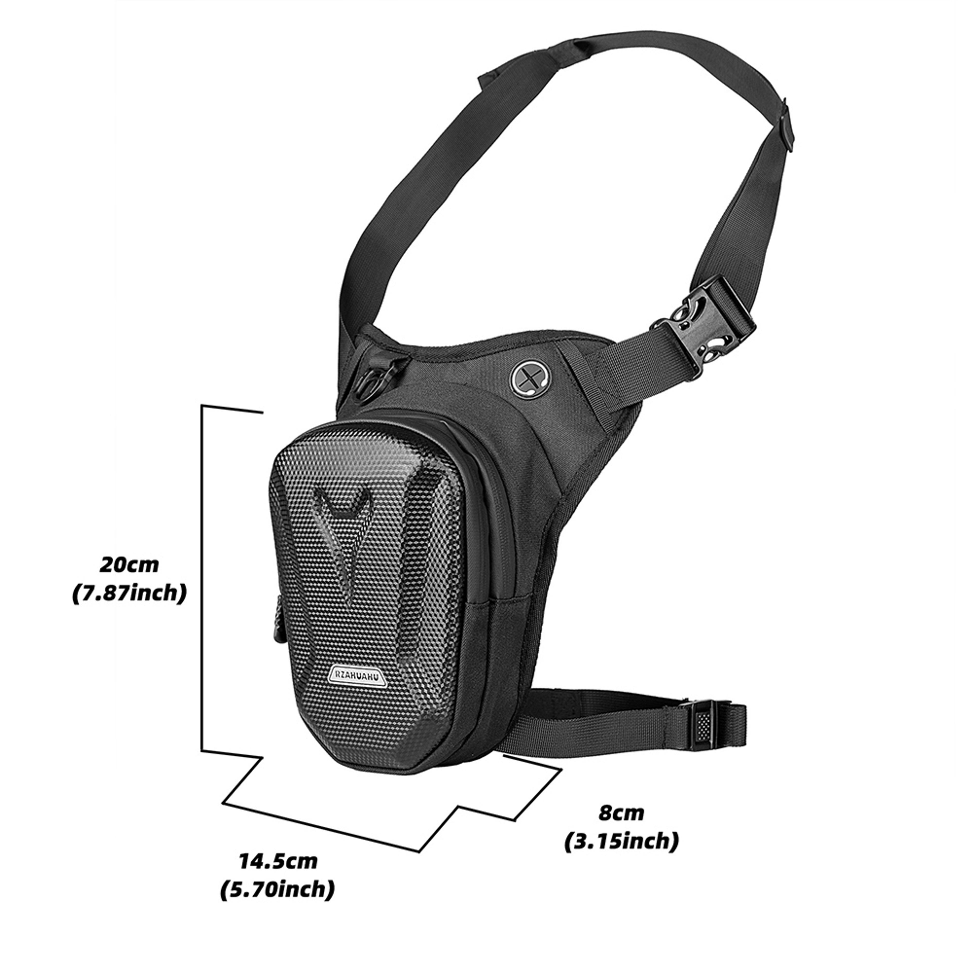 Motorcycle Leg Bag With Adjustable Waist  Thigh Straps 5