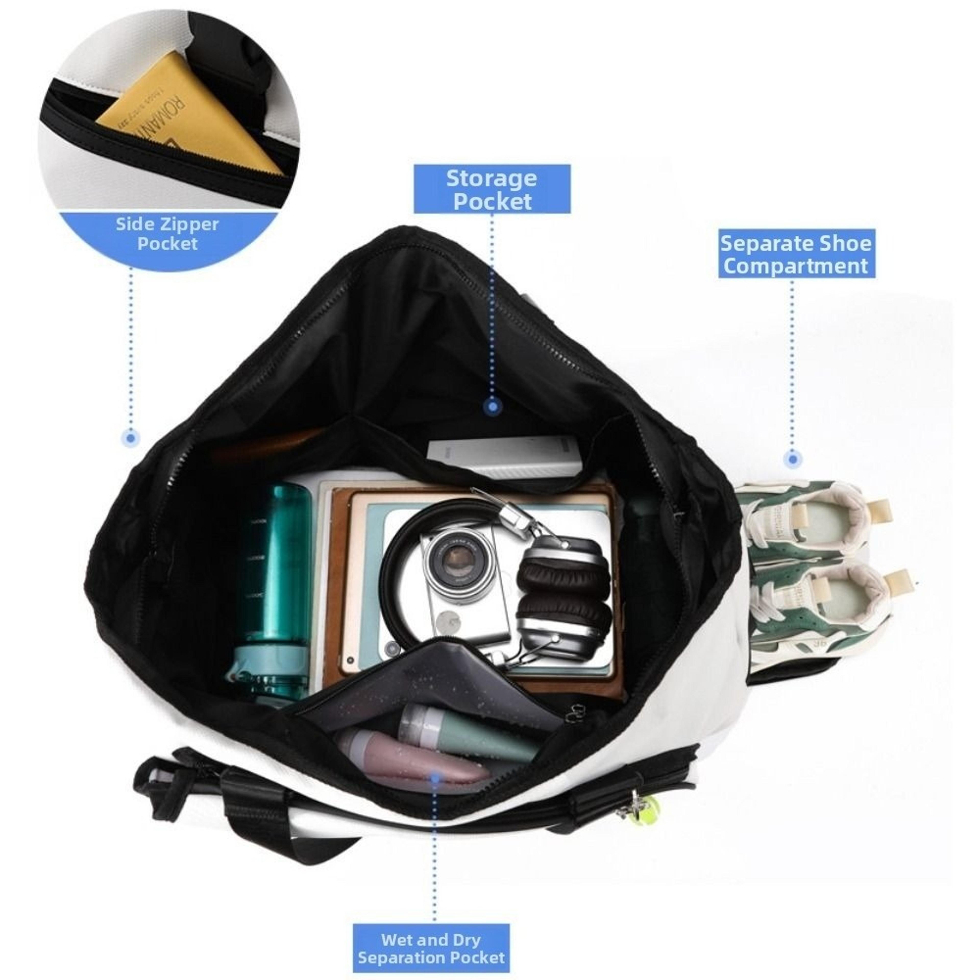 Elite Waterproof Tennis Racket Bag Large Capacity Shoulder Sports Bag For Tennis  Badminton 4
