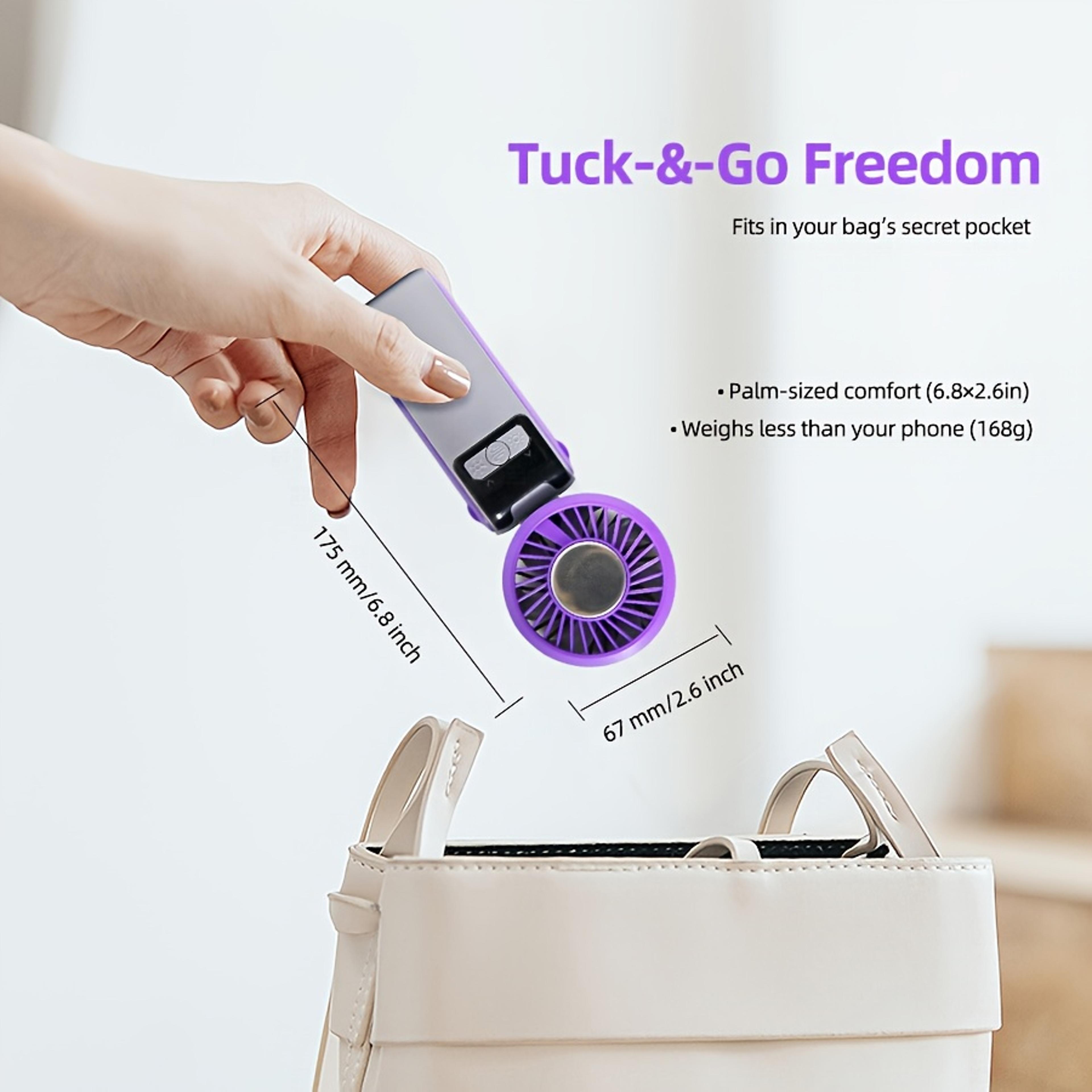 Portable Handheld Fan Mini Pocket Cooling Fan For Travel School  Outdoors 4