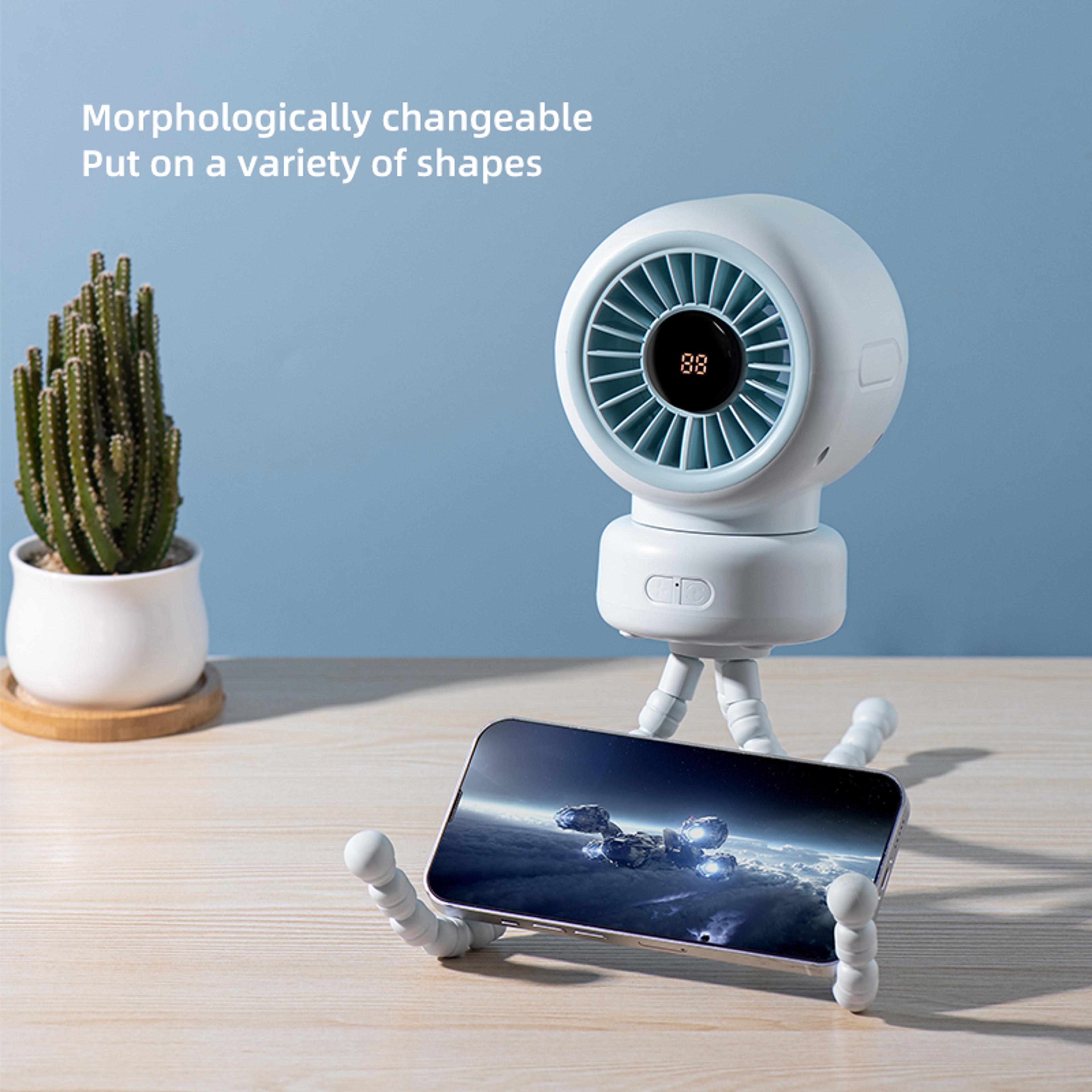 Portable Clip Fan With Oscillating Head Rechargeable Mini Stroller Fan For Desk Travel  Baby Stroll 5