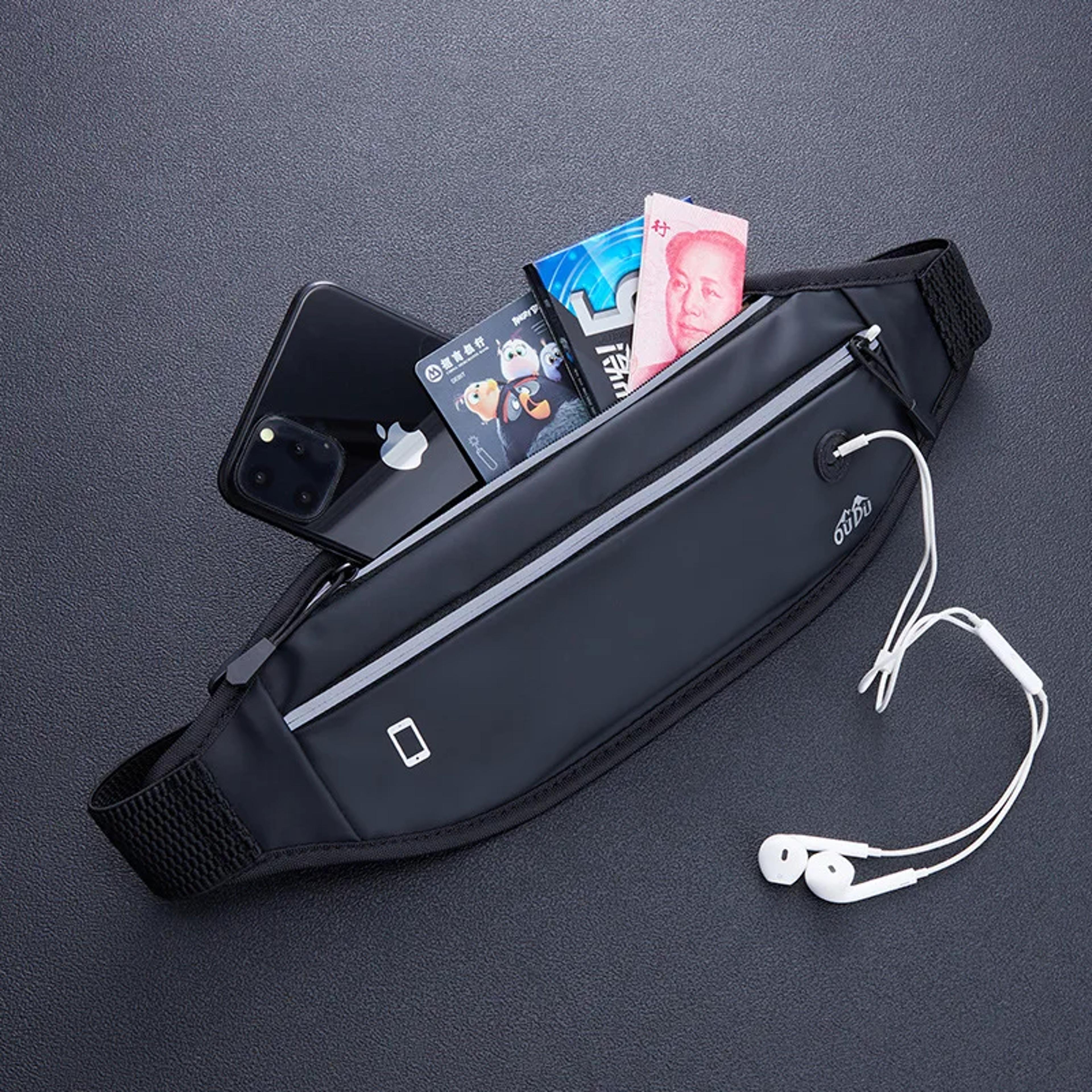 Running Belt Waterproof Phone Waist Pack With Dual Zipper For Running Hiking  Travel 5