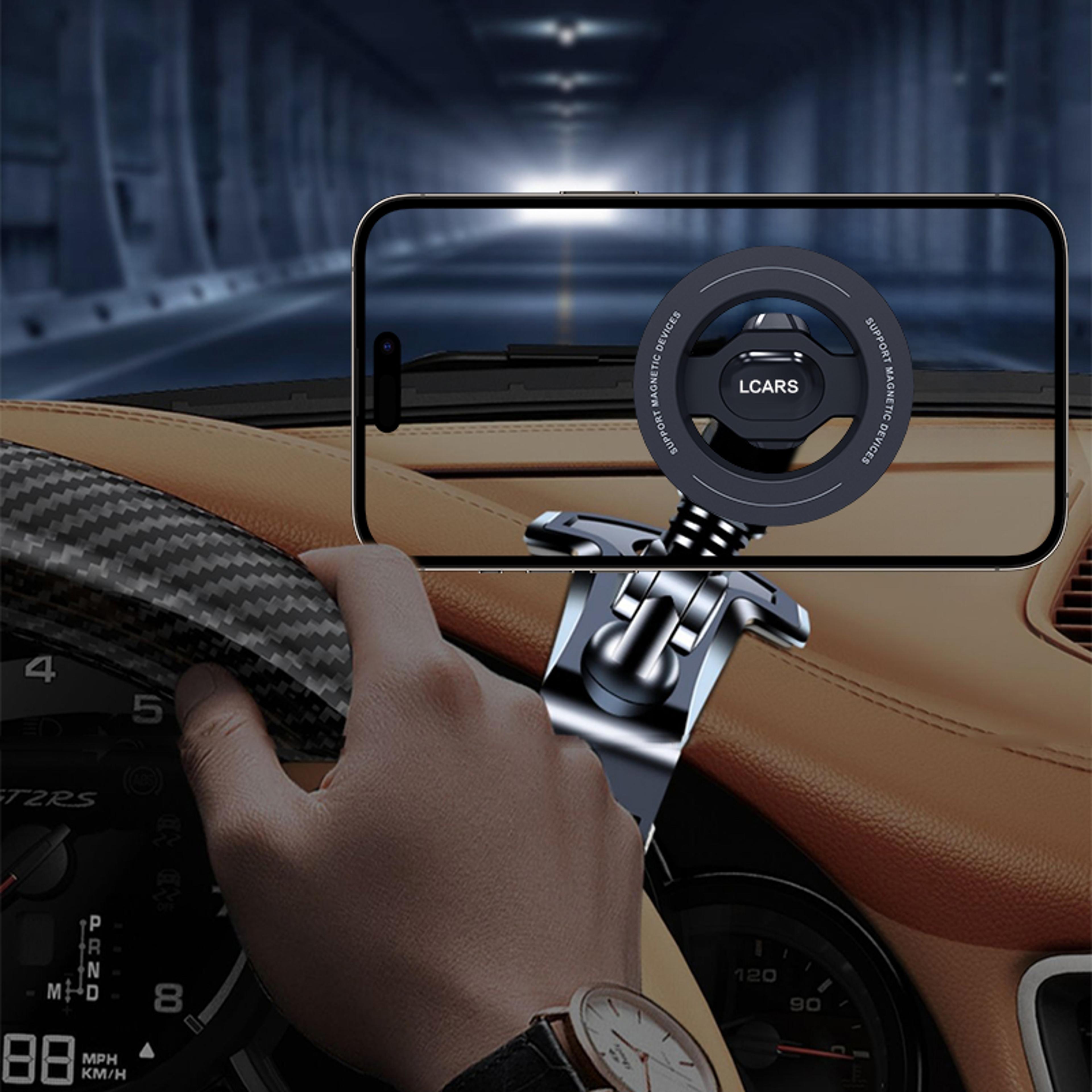 Magnetic Car Phone Holder 360 Rotating Dashboard Phone Mount With Anti Shake Clamp 4