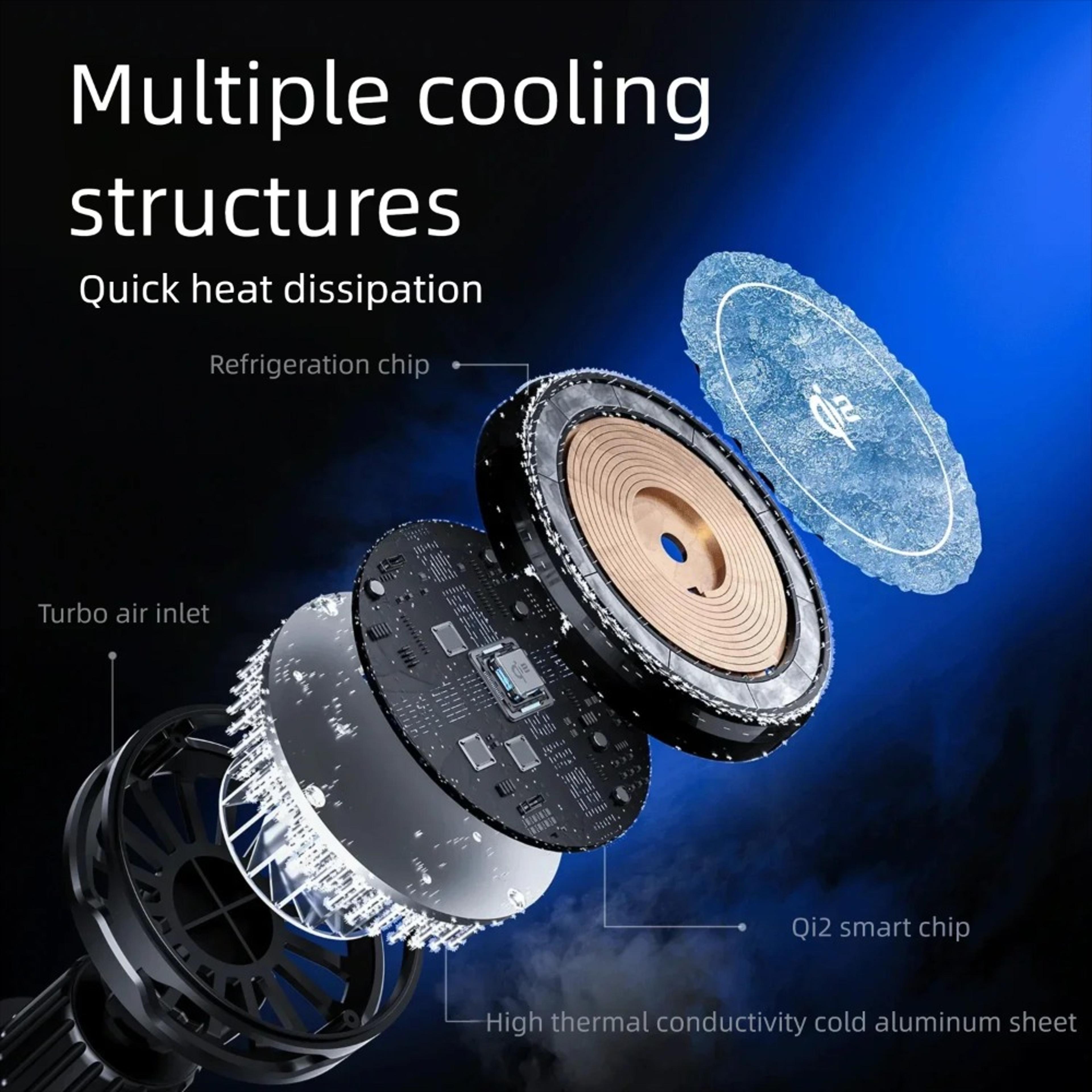 MagCool MagSafe Car Charger With TEC Cooling Magnetic Wireless Car Mount For IPhone  Samsung 3
