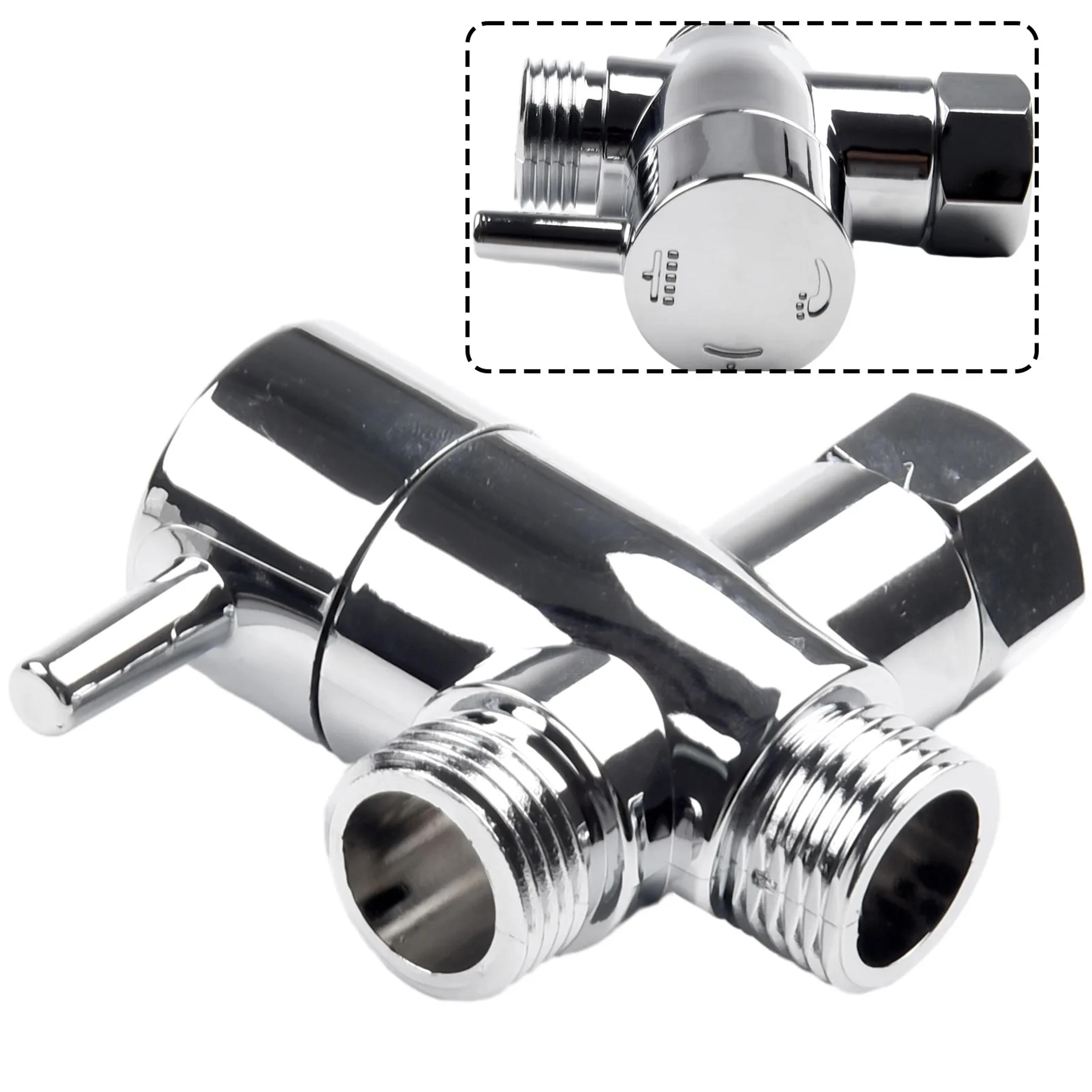 Shower Diverter Valve Shower Adapter For Handheld  Fixed Shower Heads 2