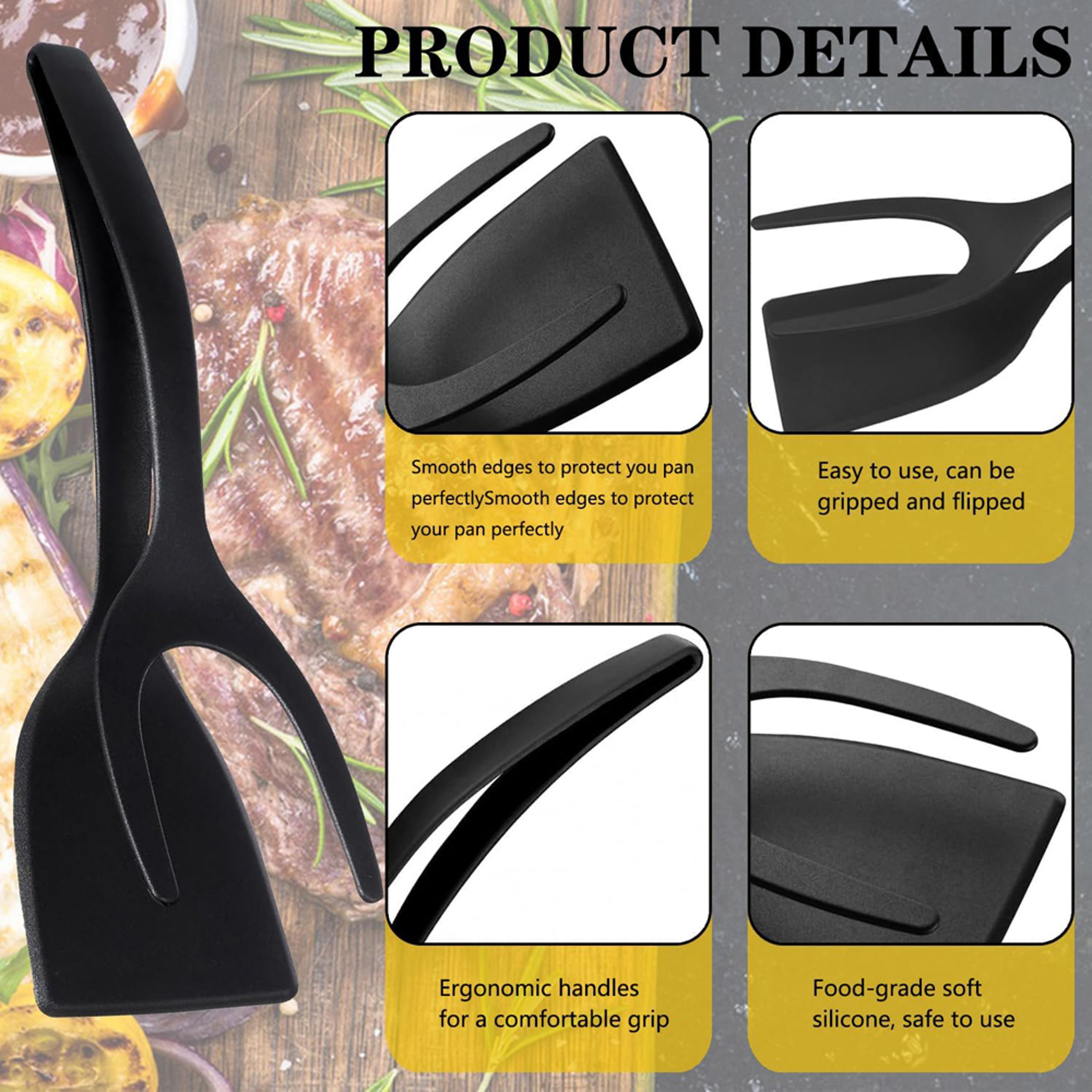 Spatula Tongs Egg Flipper  Nonstick Cooking Spatula For Pancakes Fish  Omelets 4