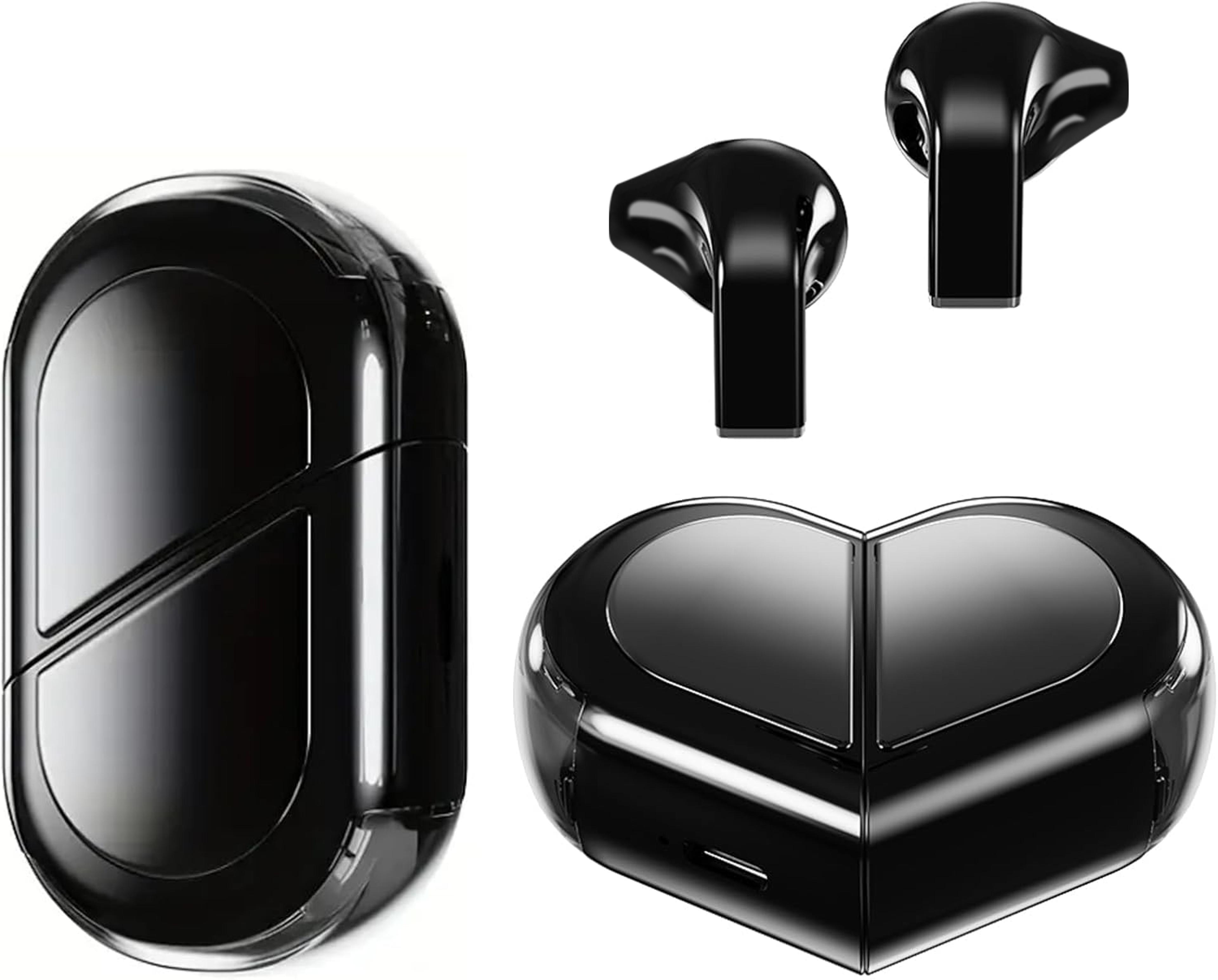 Heart Wireless Earbuds For Girls Cute Bluetooth Earbuds With HiFi Stereo  Touch Control 2
