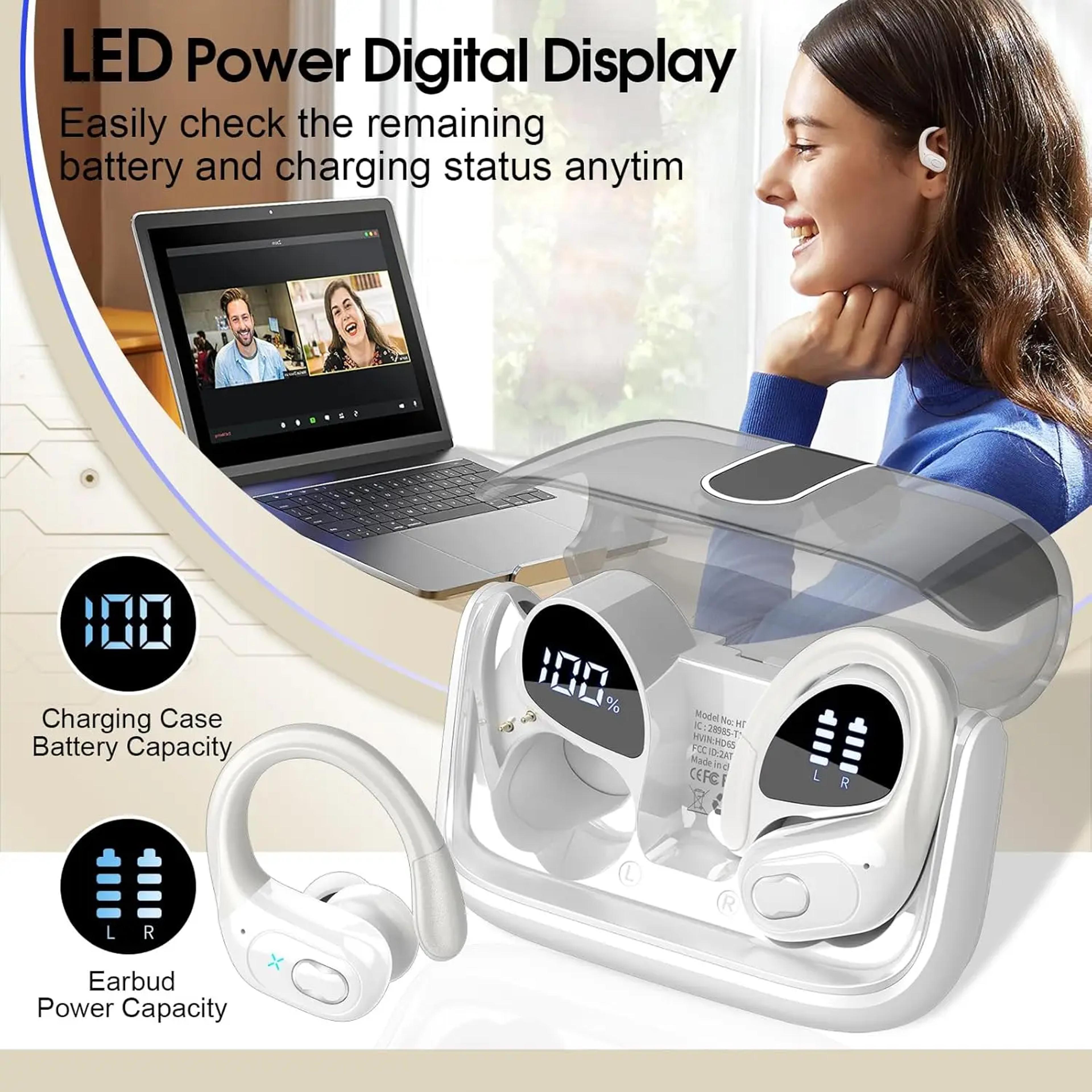 Earbuds Wireless Sports Headphones With Ear Hooks  HD Mic 7