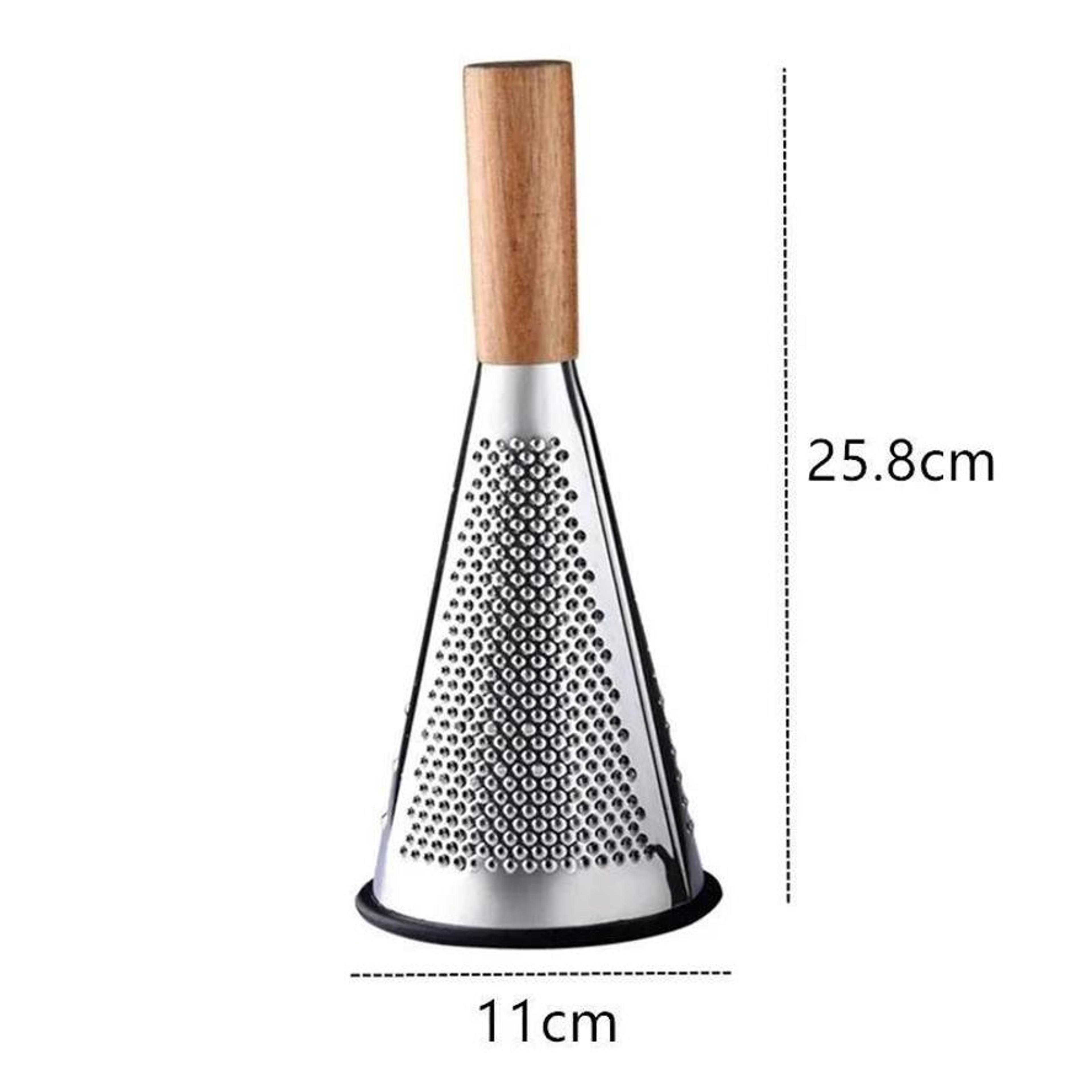 Premium Stainless Steel Grater With Wooden Handle Multi Purpose Vegetable  Cheese Kitchen Grater 4