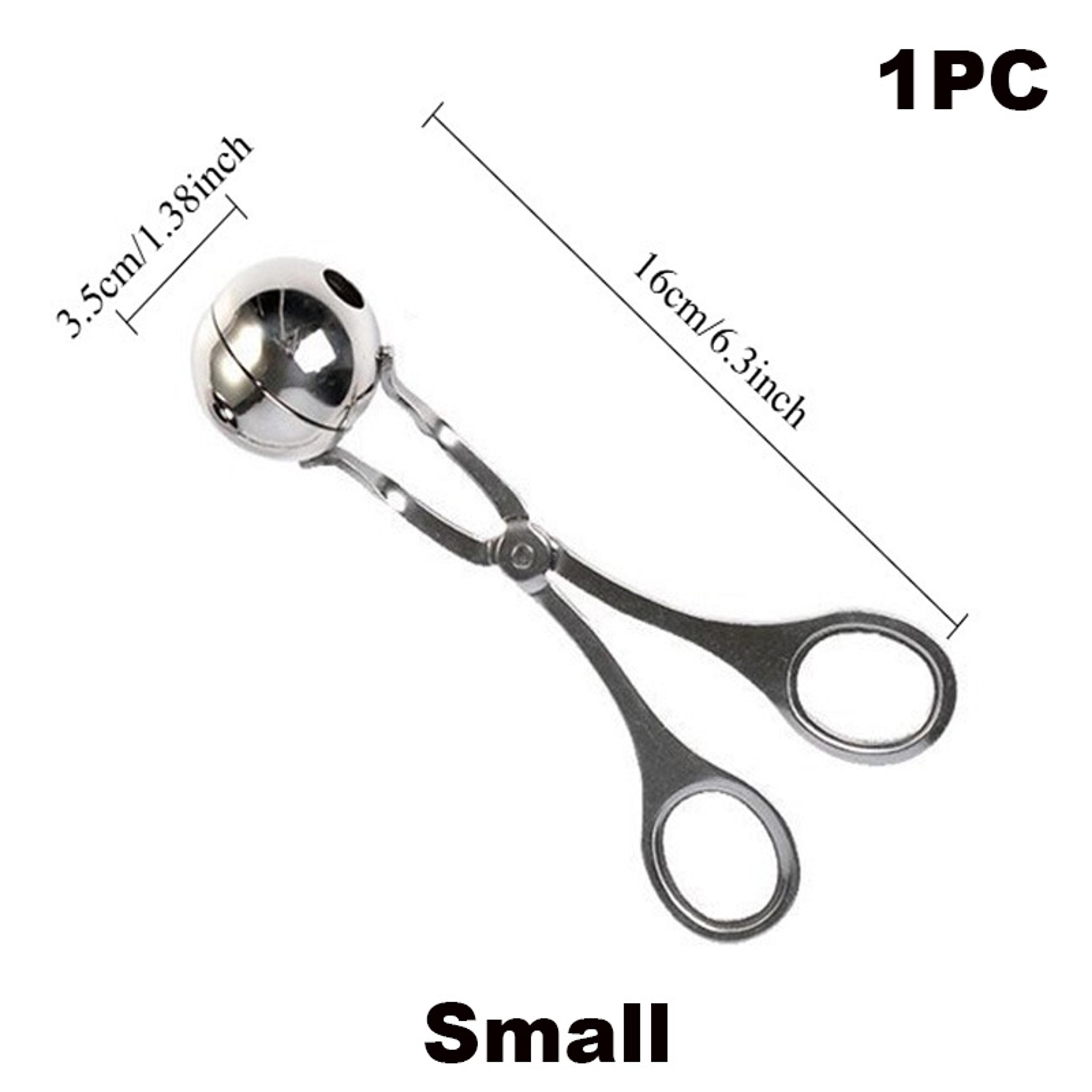 Stainless Steel Meatball Maker Tongs With NonStick Scoop  Detachable AntiSlip Handles 1