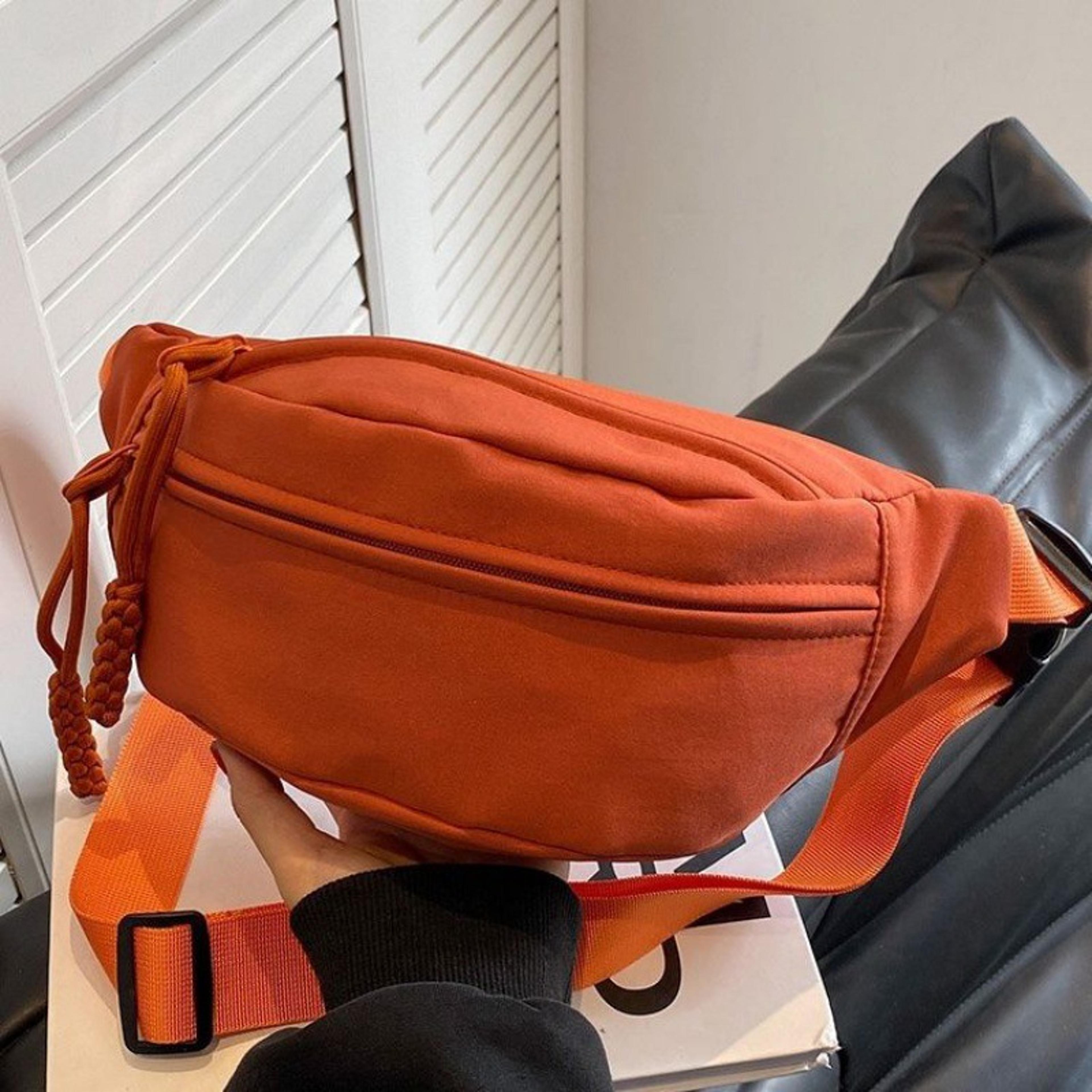 Crossbody Belt Bag For Women Large Capacity Nylon Waist Bag  Chest Sling 2