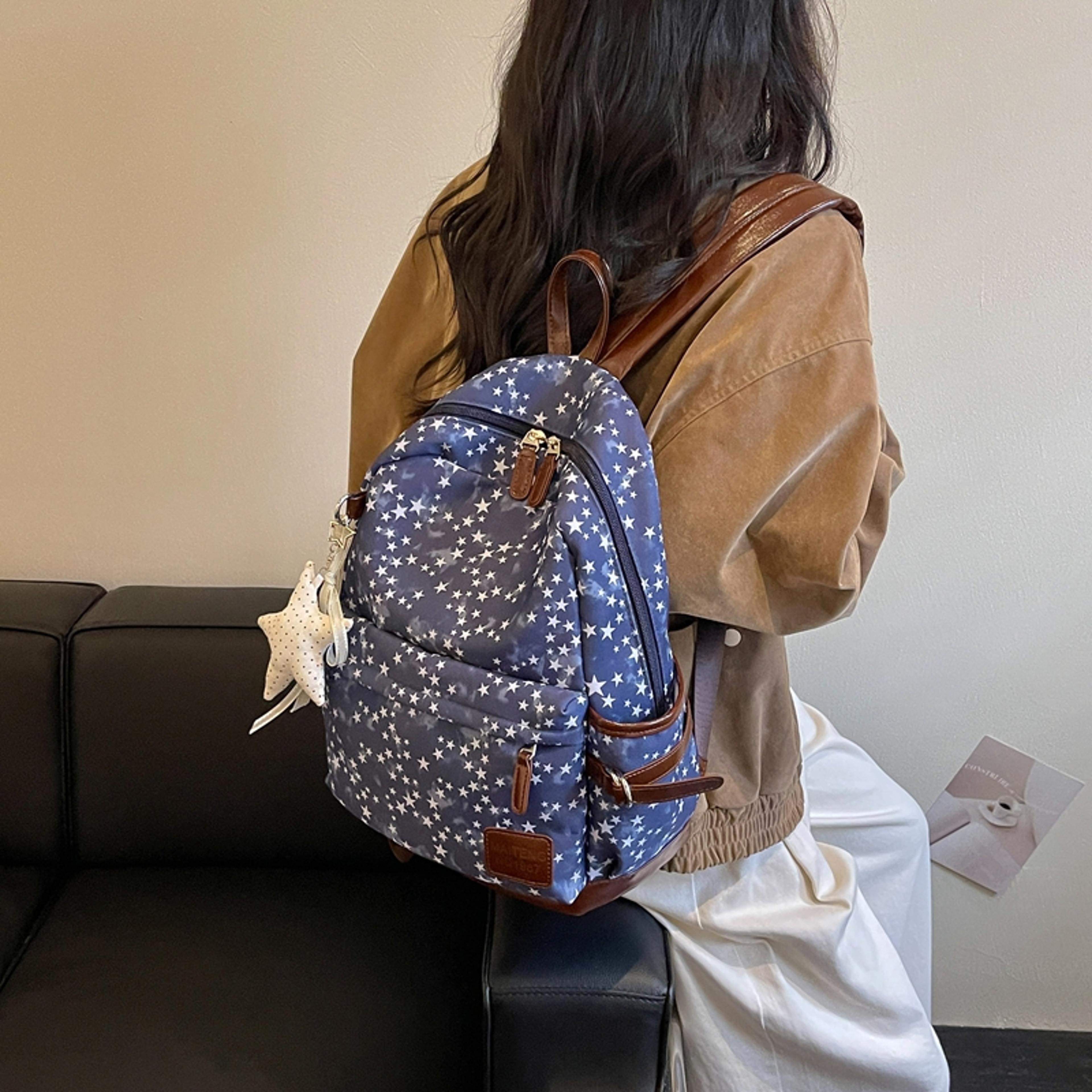 Back To School Backpack Star Print Womens Backpack Lightweight School Backpack For Girls Travel Day 4