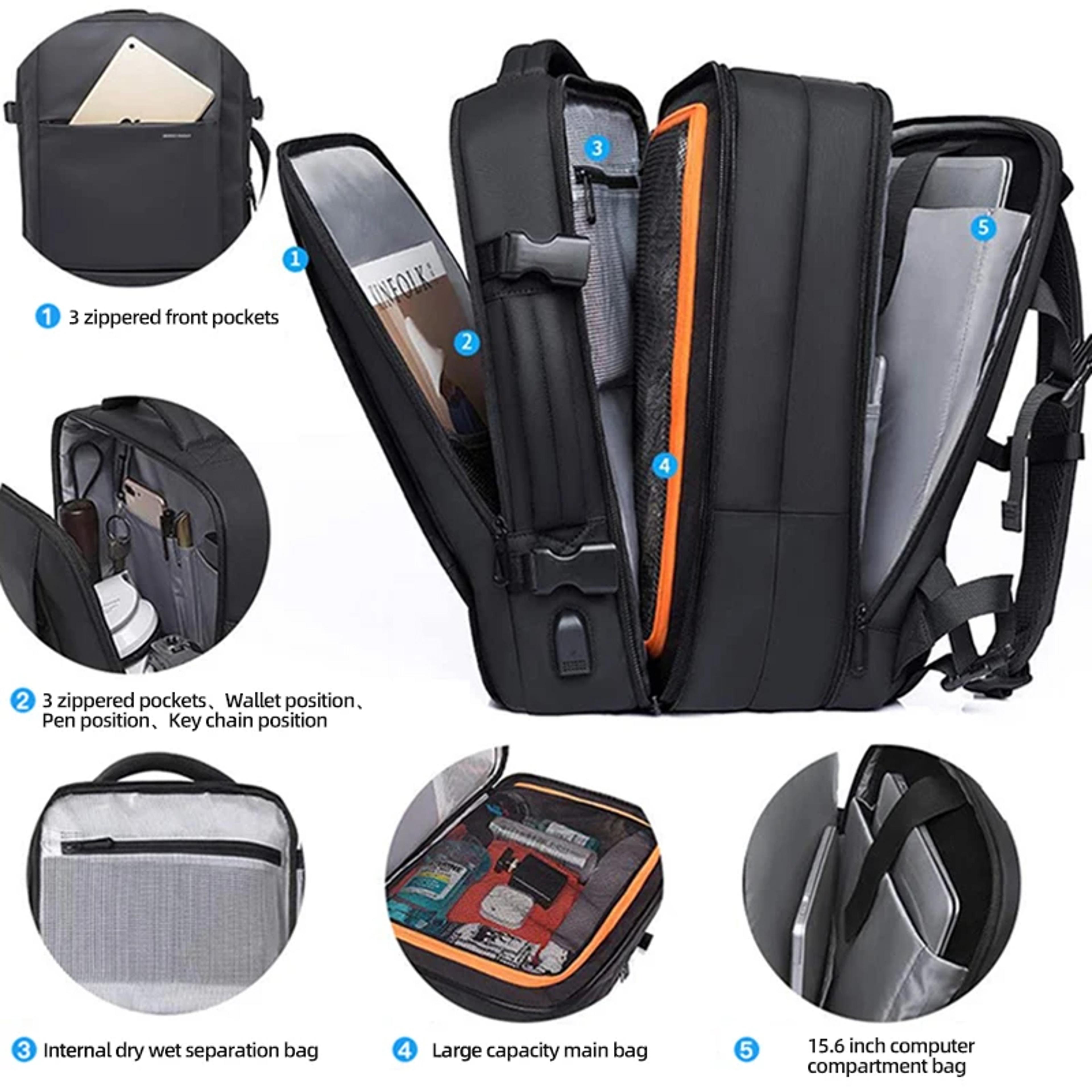 Laptop Backpack Back To School Backpack Expandable Travel Business Backpack 7