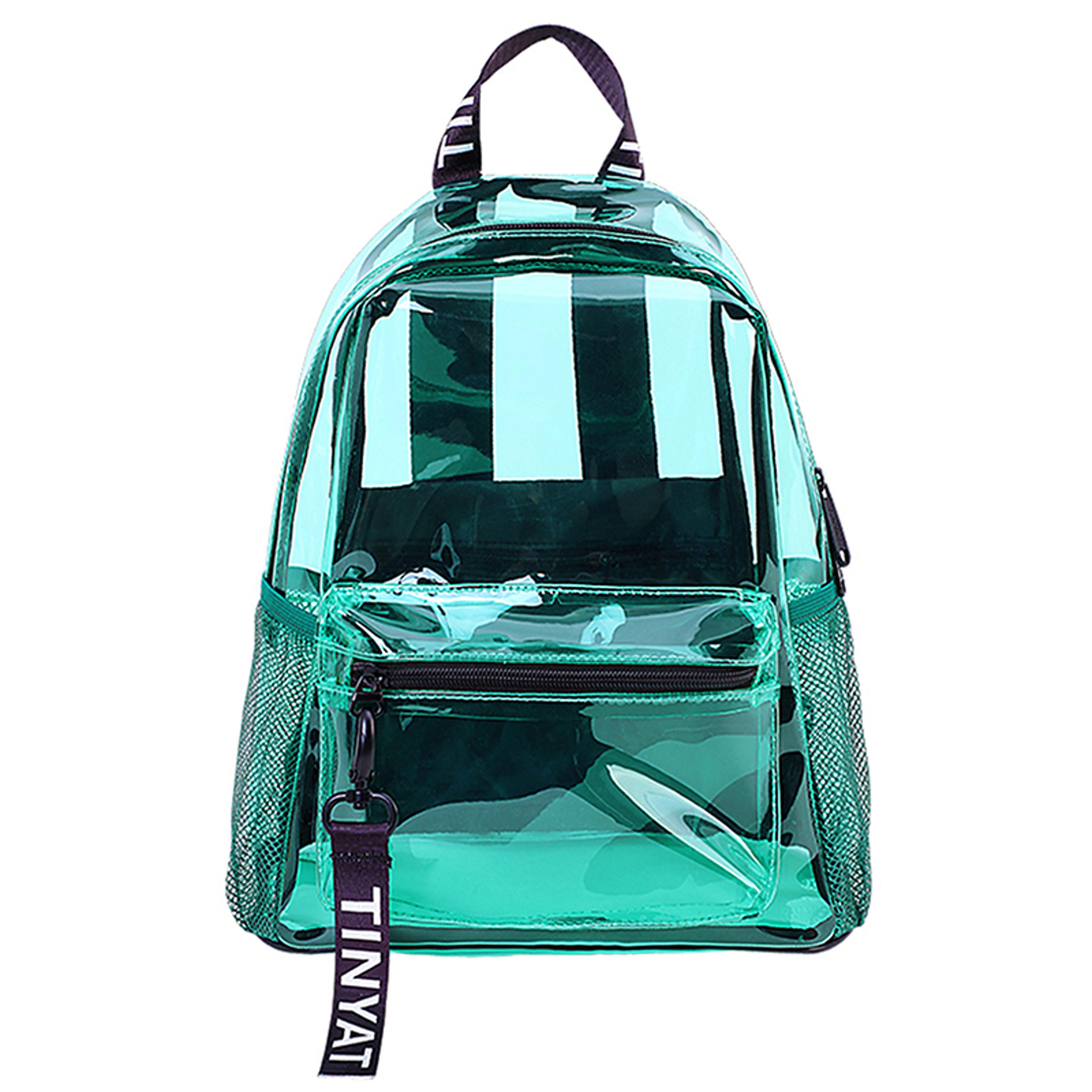 Heavy Duty Clear Backpack Large Capacity Transparent School  Travel Backpack 4